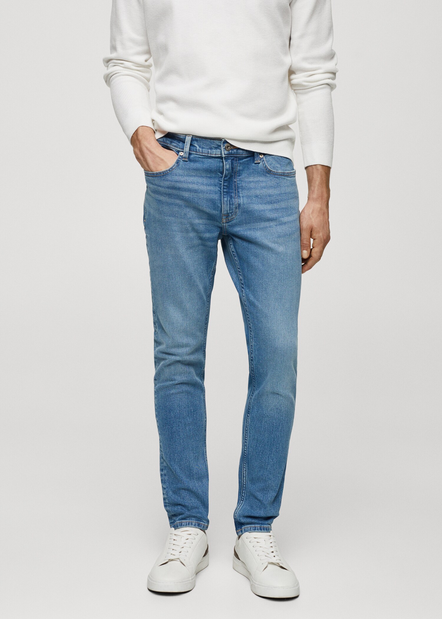Skinny Fit-Jeans - Mittlere Ansicht
