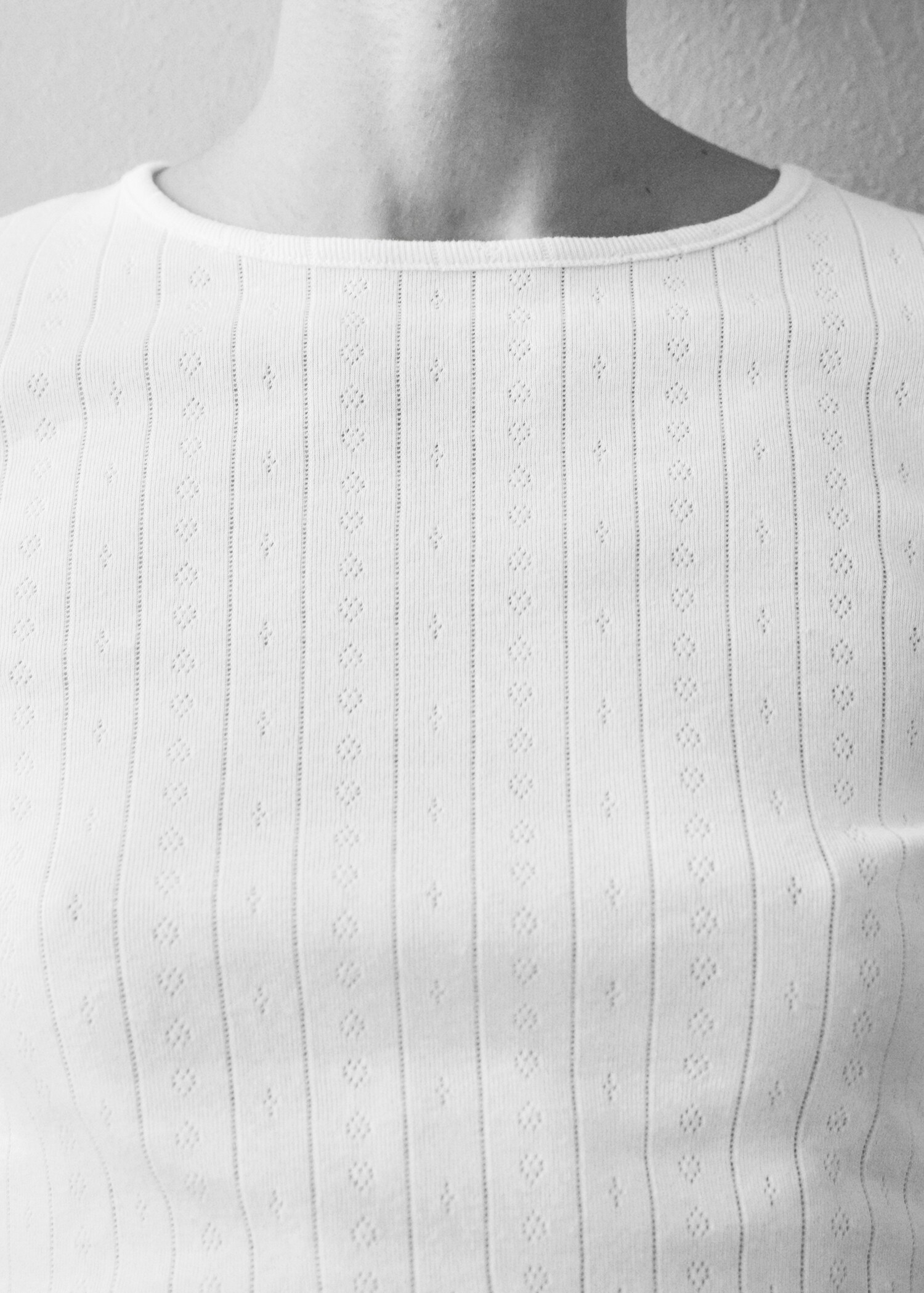 T-shirt pyjama coton ourlet froncé - Détail de l'article 6