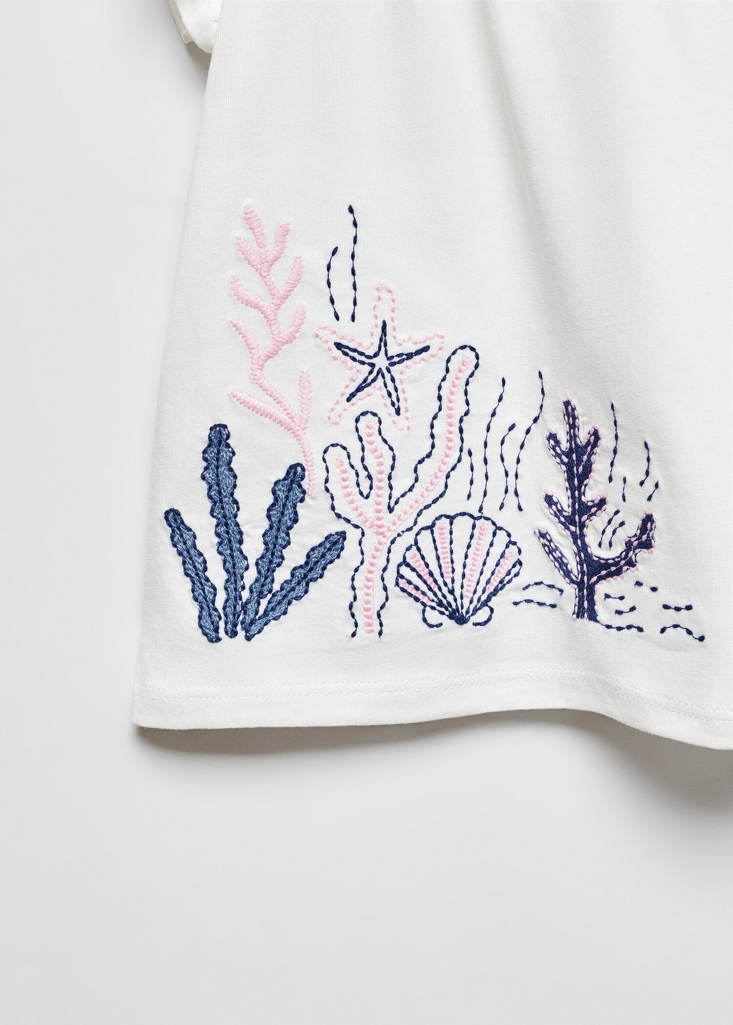 Frills embroidered t-shirt - Details of the article 8