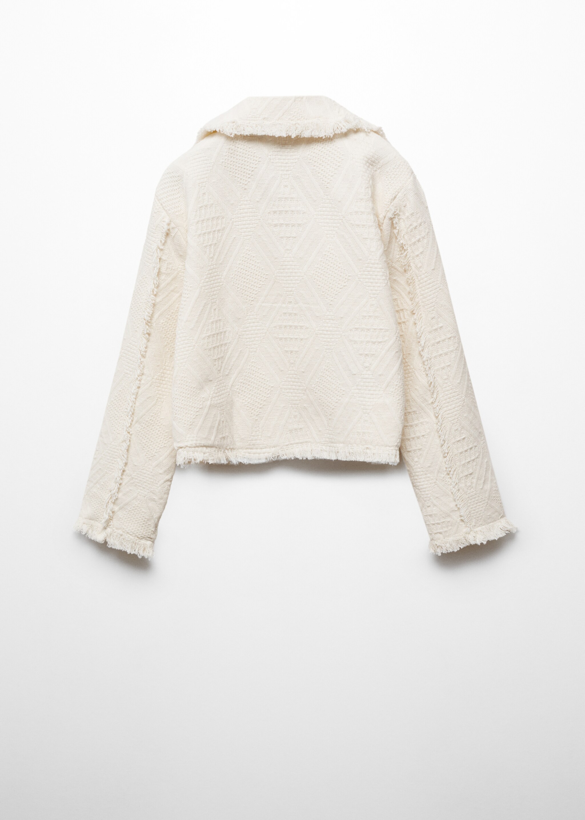 Fringed textured jacket - Reverse of the article