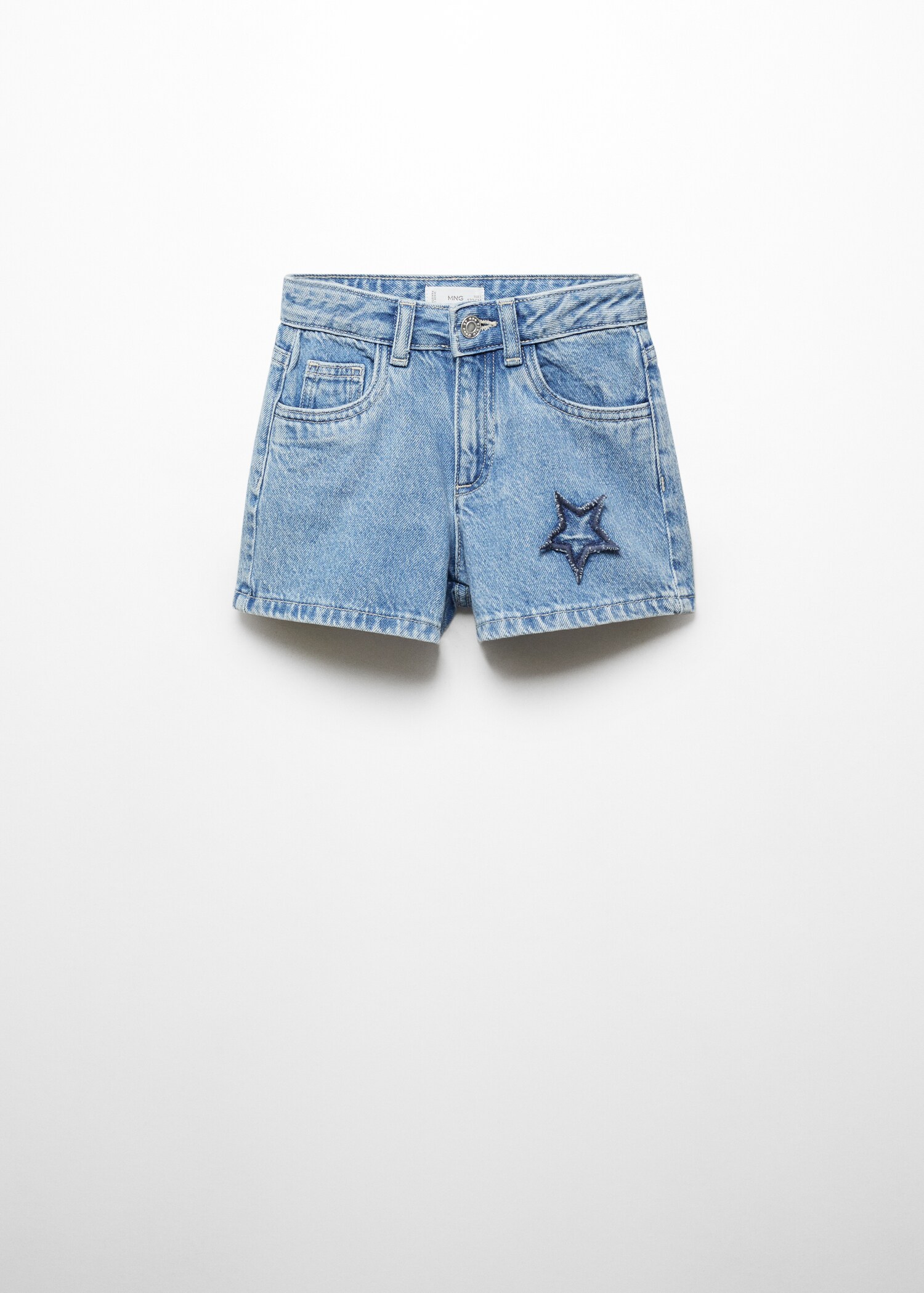 Jeansshort mit Sternmotiv - Artikel ohne Model