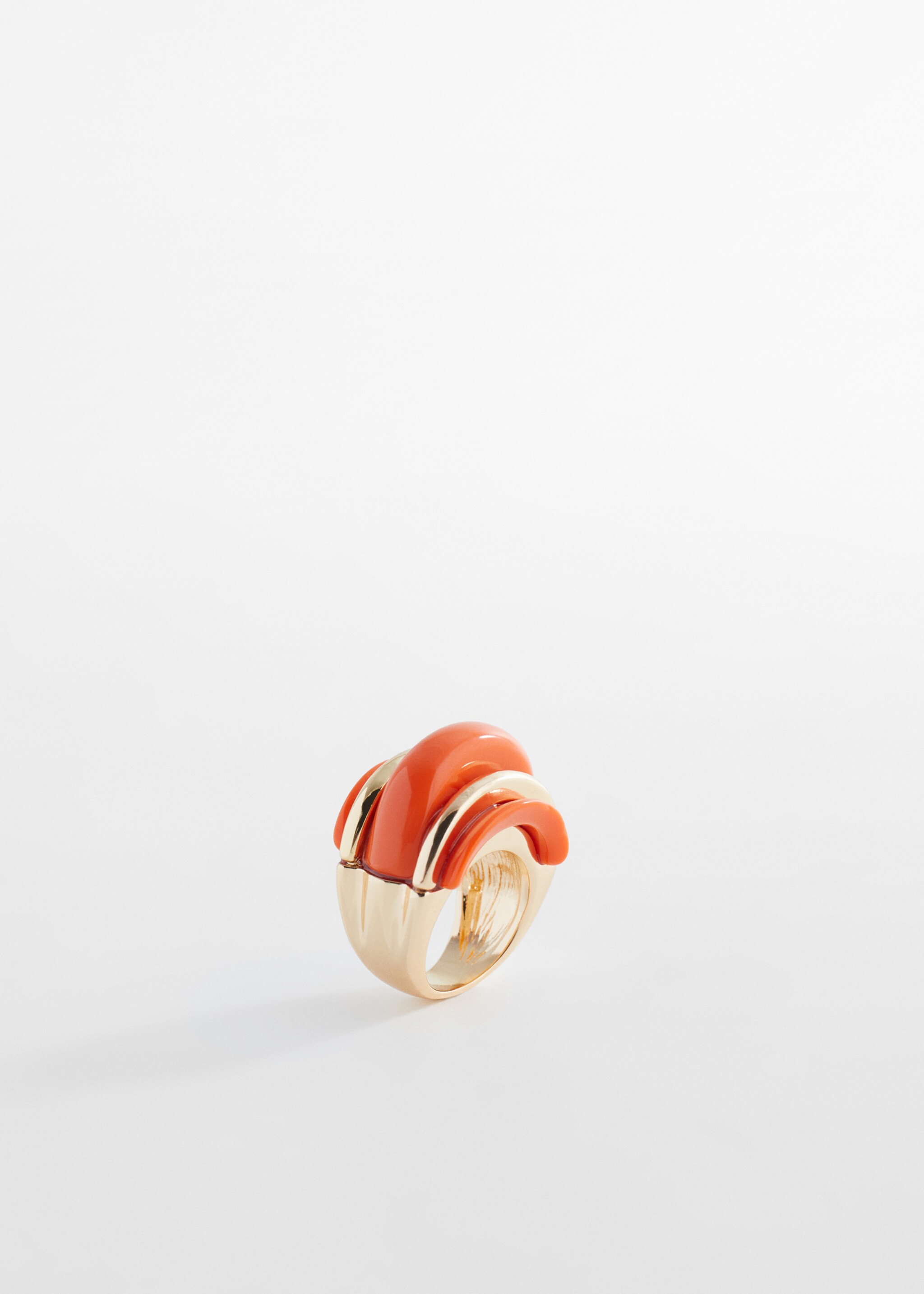 Volume design ring - Medium plane, Coral Red. Ref: 67086033-00.