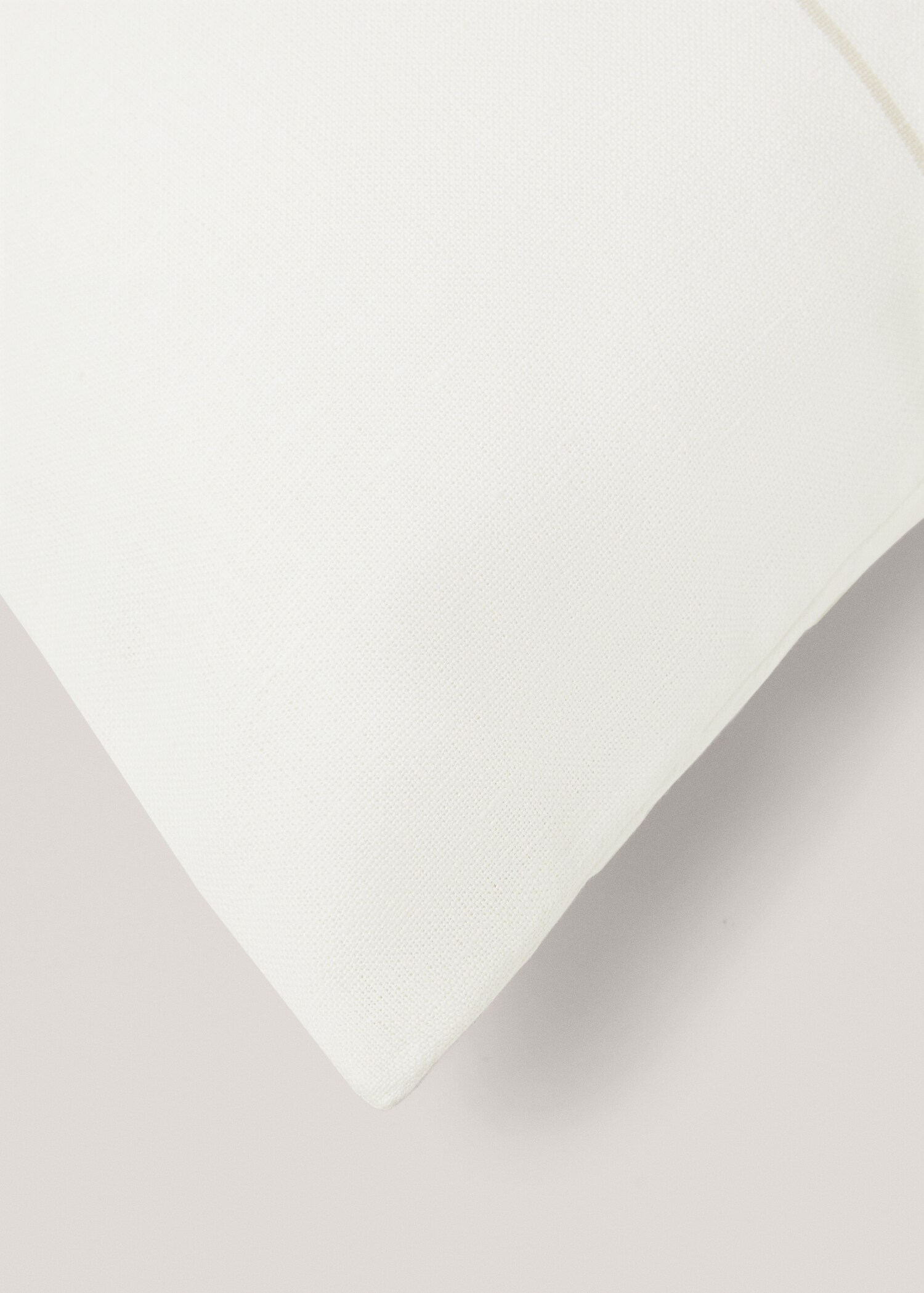 Stripe-print cotton linen cushion cover 50x50cm - Details of the article 4