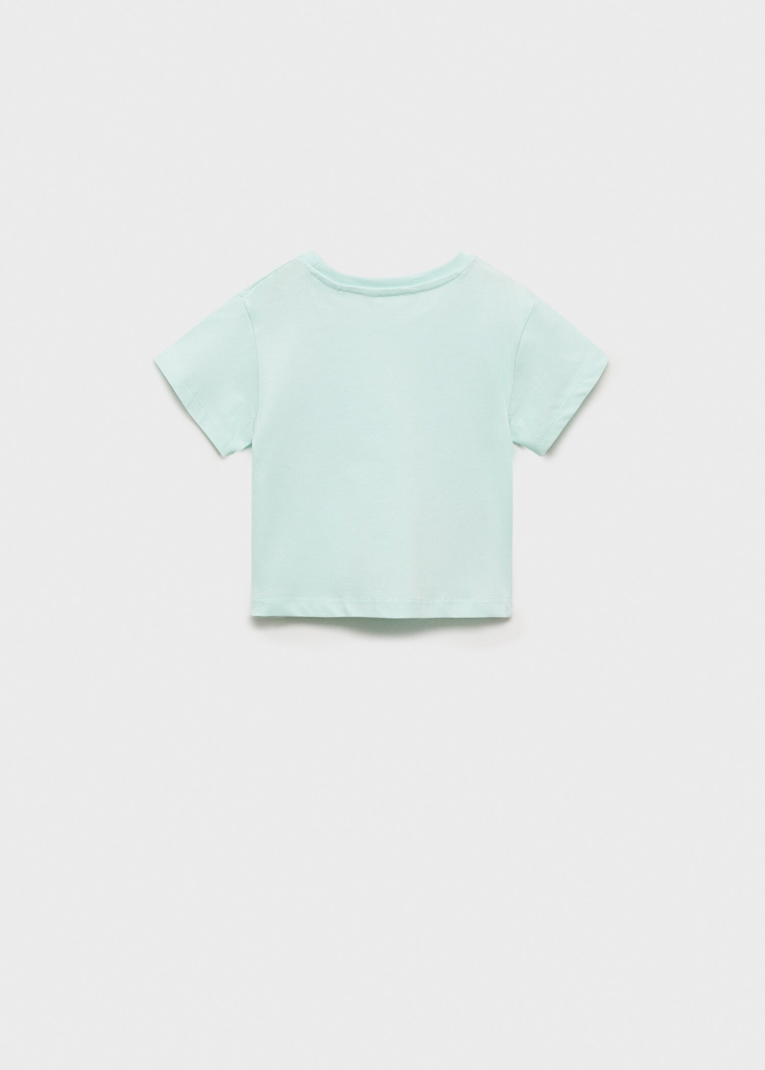 Embroidered detail cotton T-shirt - Reverse of the article