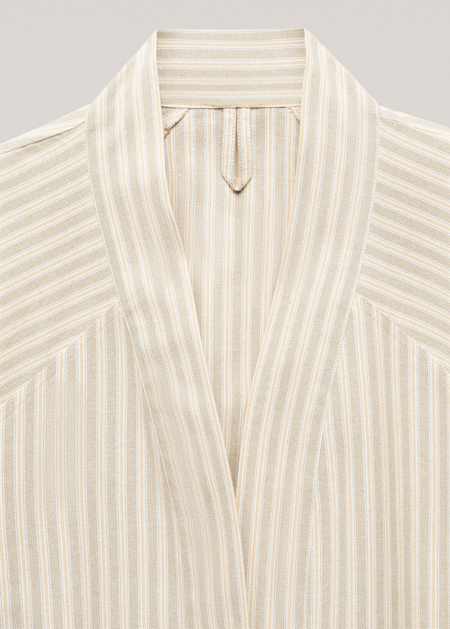 Striped cotton pool robe - Details of the article 2