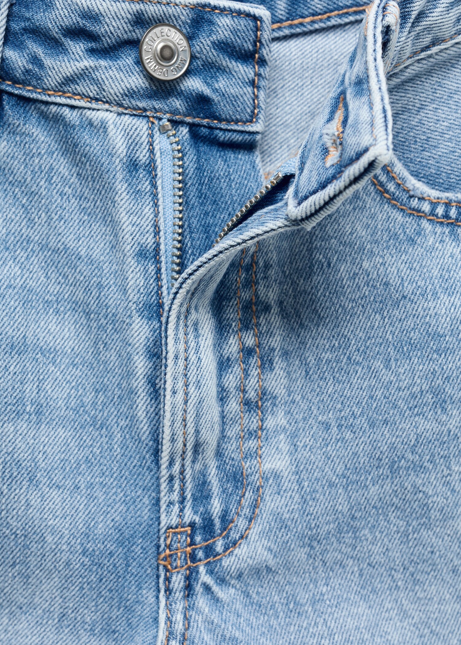 Mid-rise denim shorts - Details of the article 8