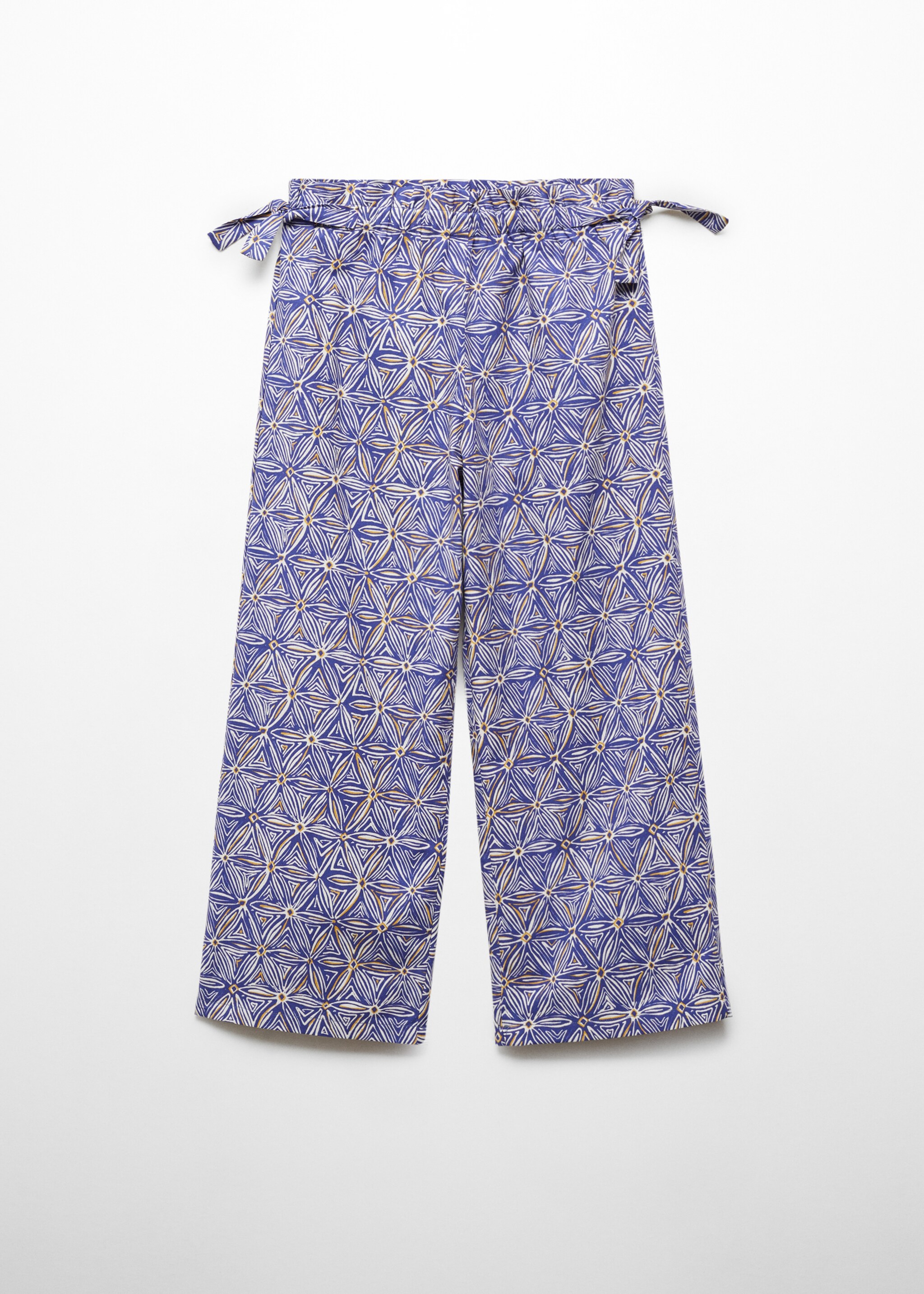 Printed trousers with bows - Article without model