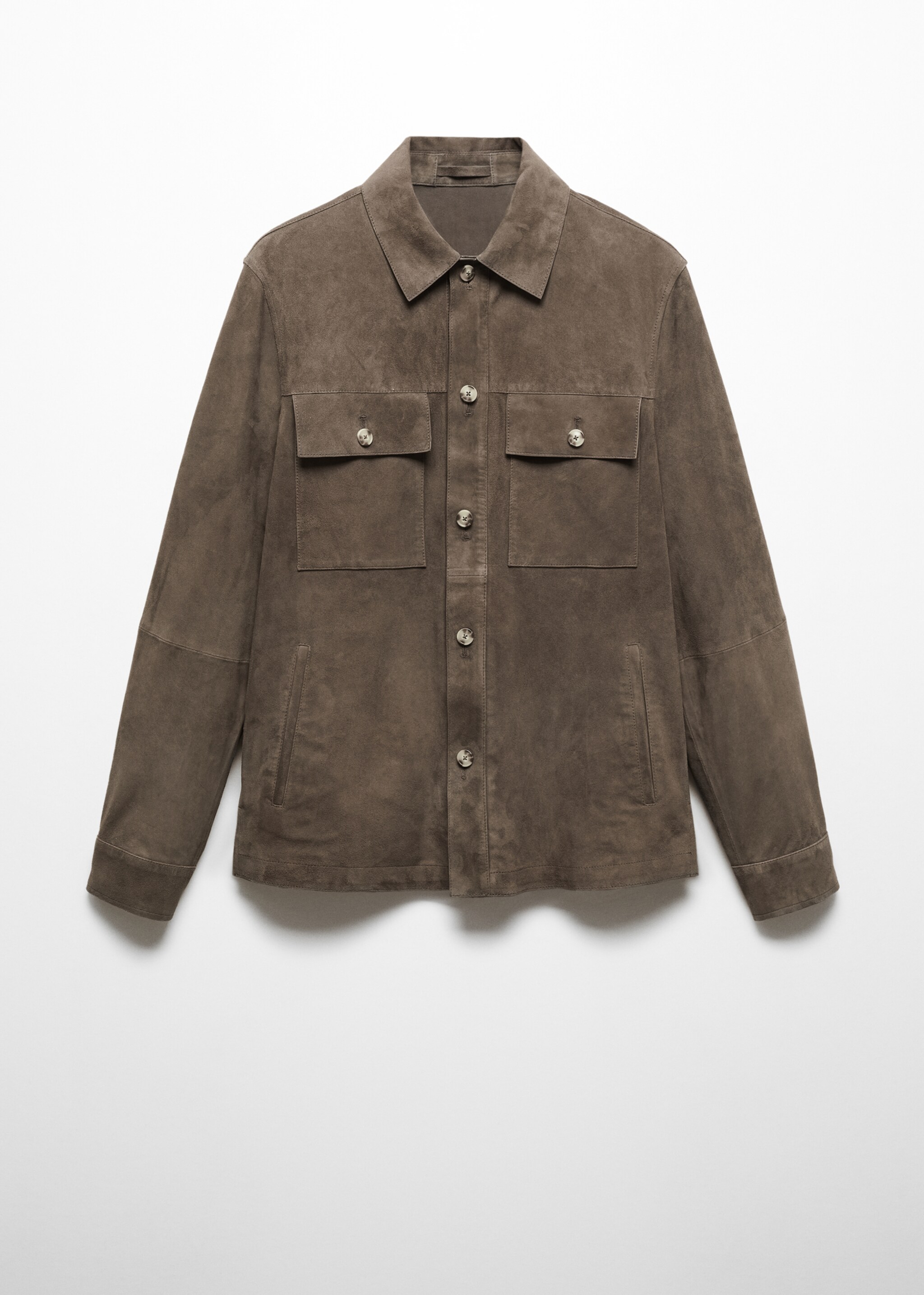 Suede jacket with pockets - Article without model