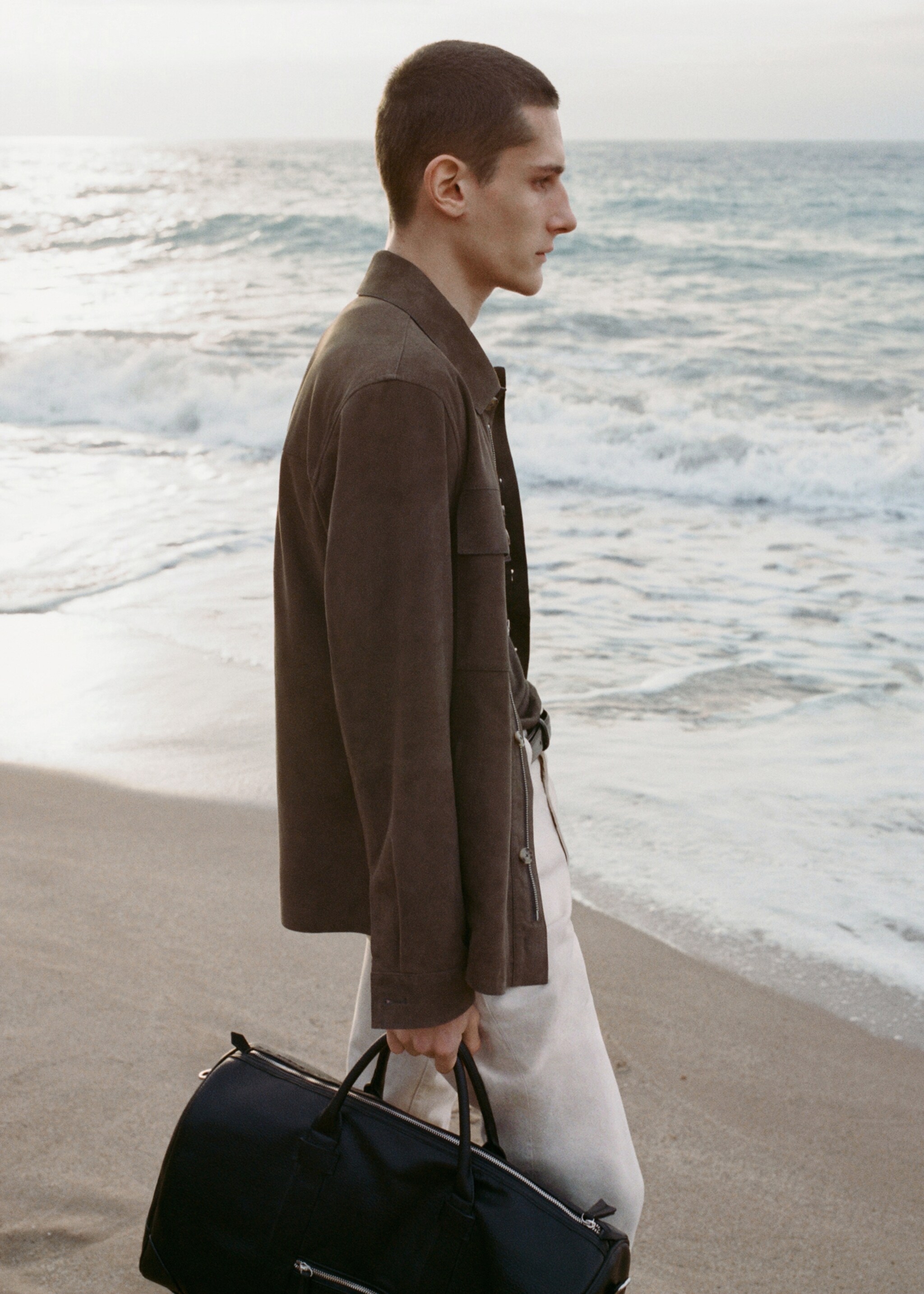 Suede jacket with pockets - Details of the article 5