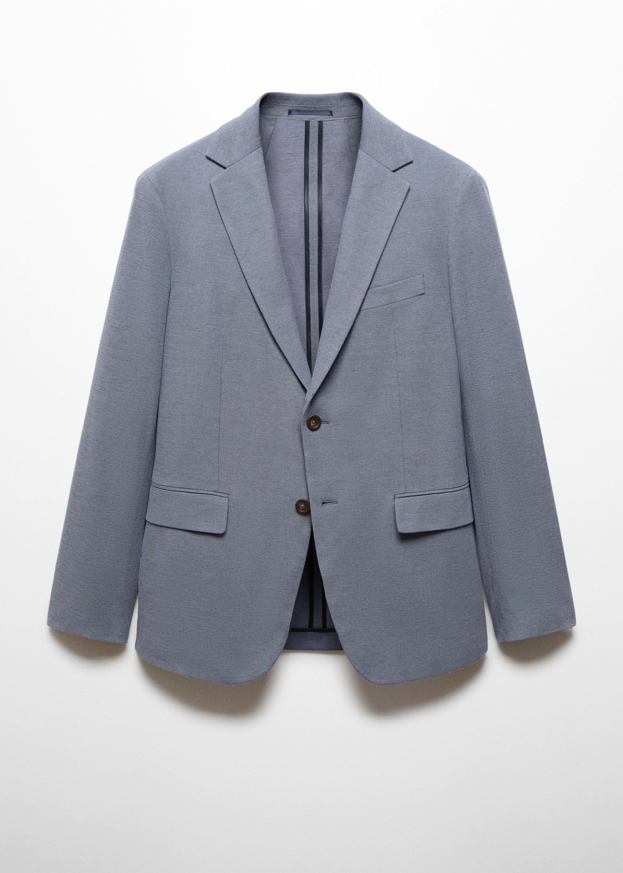Structured slim fit cotton blazer - Article without model