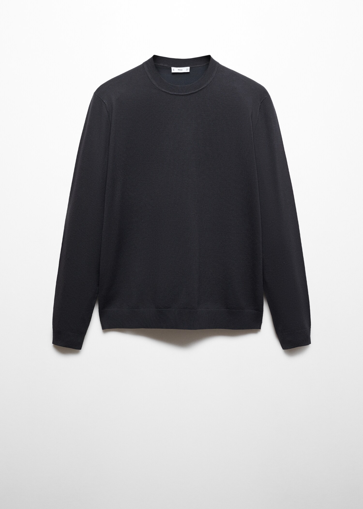 Baumwollstrickpullover mit Rundhalsausschnitt - Artikel ohne Model