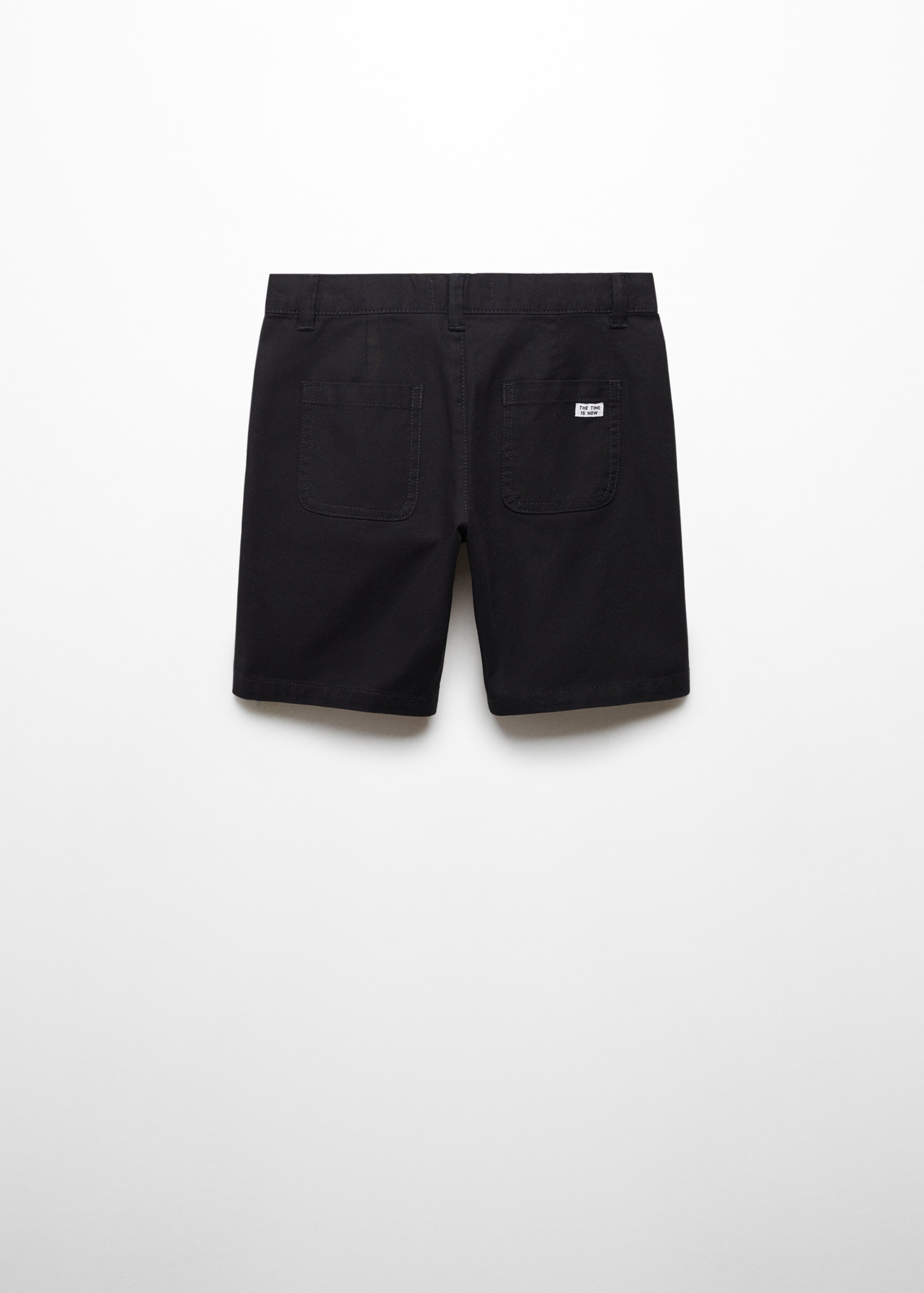 Slim fit cotton Bermuda shorts - Reverse of the article