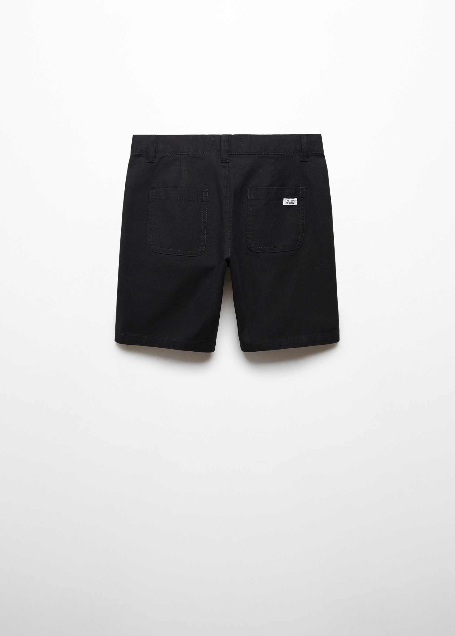 Slim fit cotton Bermuda shorts - Reverse of the article