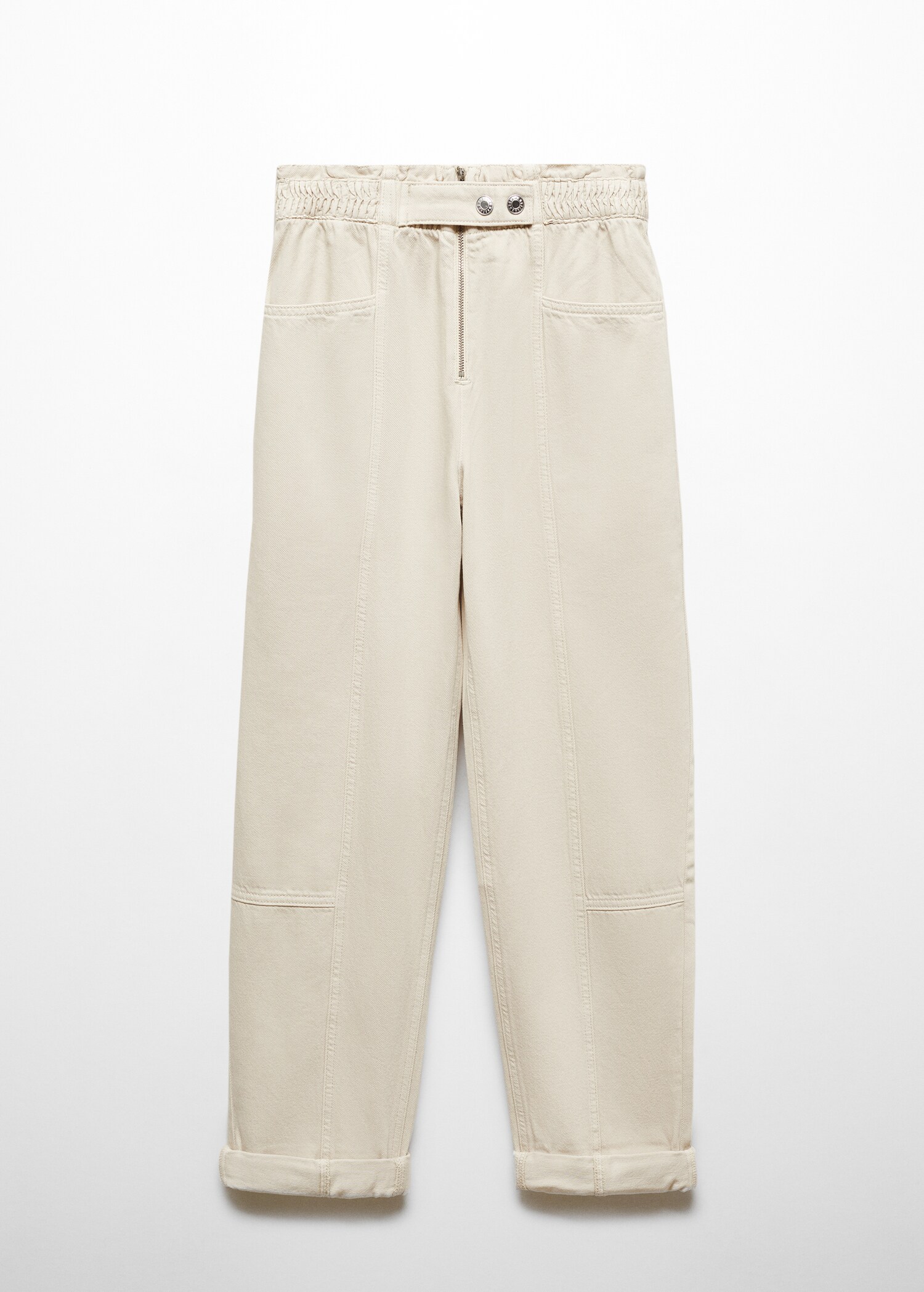 Slouchy jeans with elastic waist - Article without model