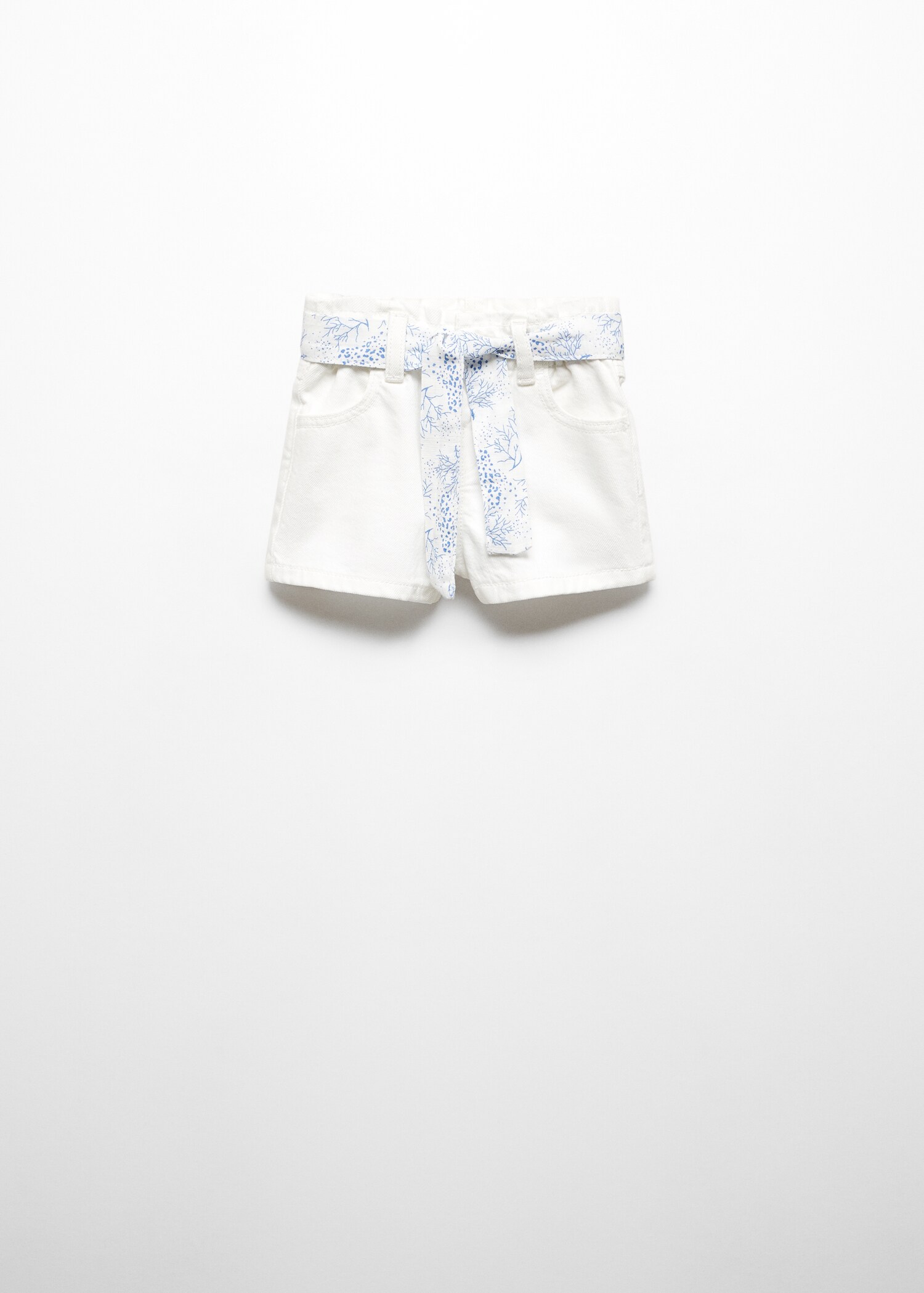 Paperbag denim shorts - Article without model