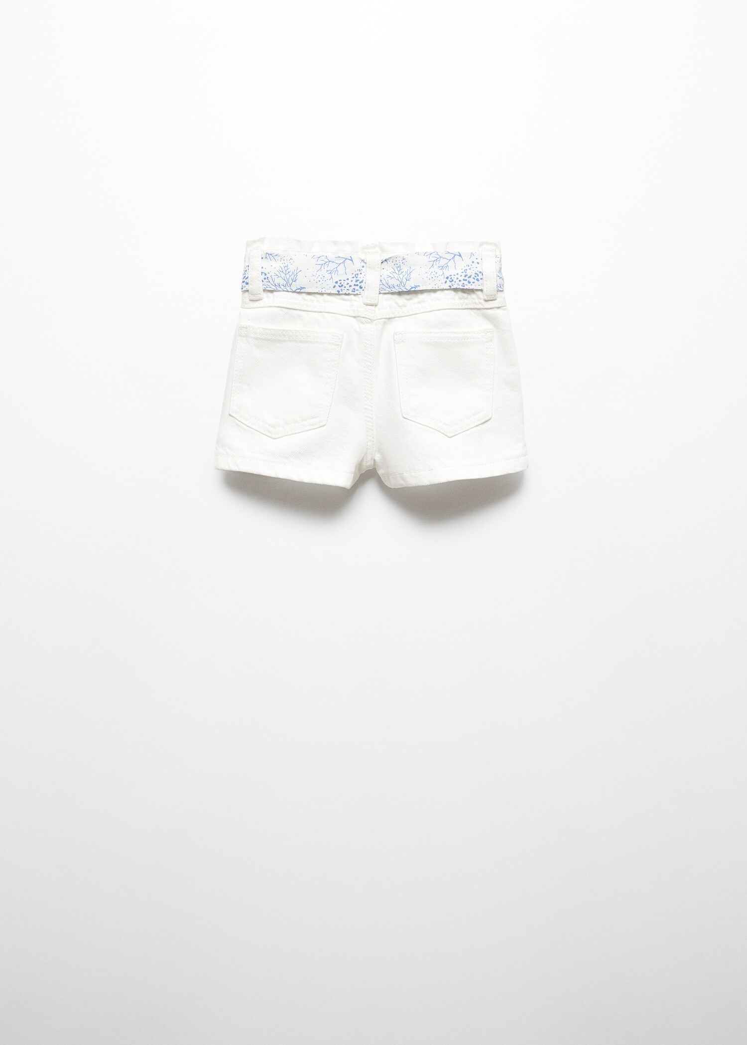 Paperbag denim shorts - Reverse of the article