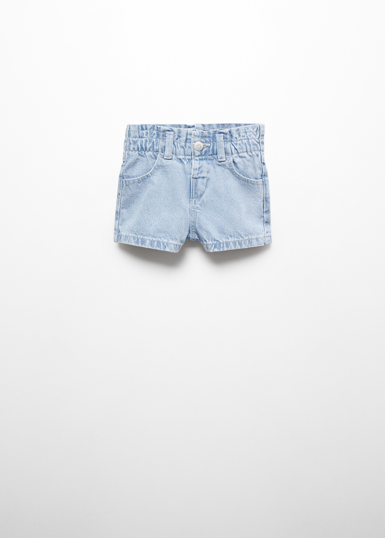 Paperbag denim shorts - Article without model