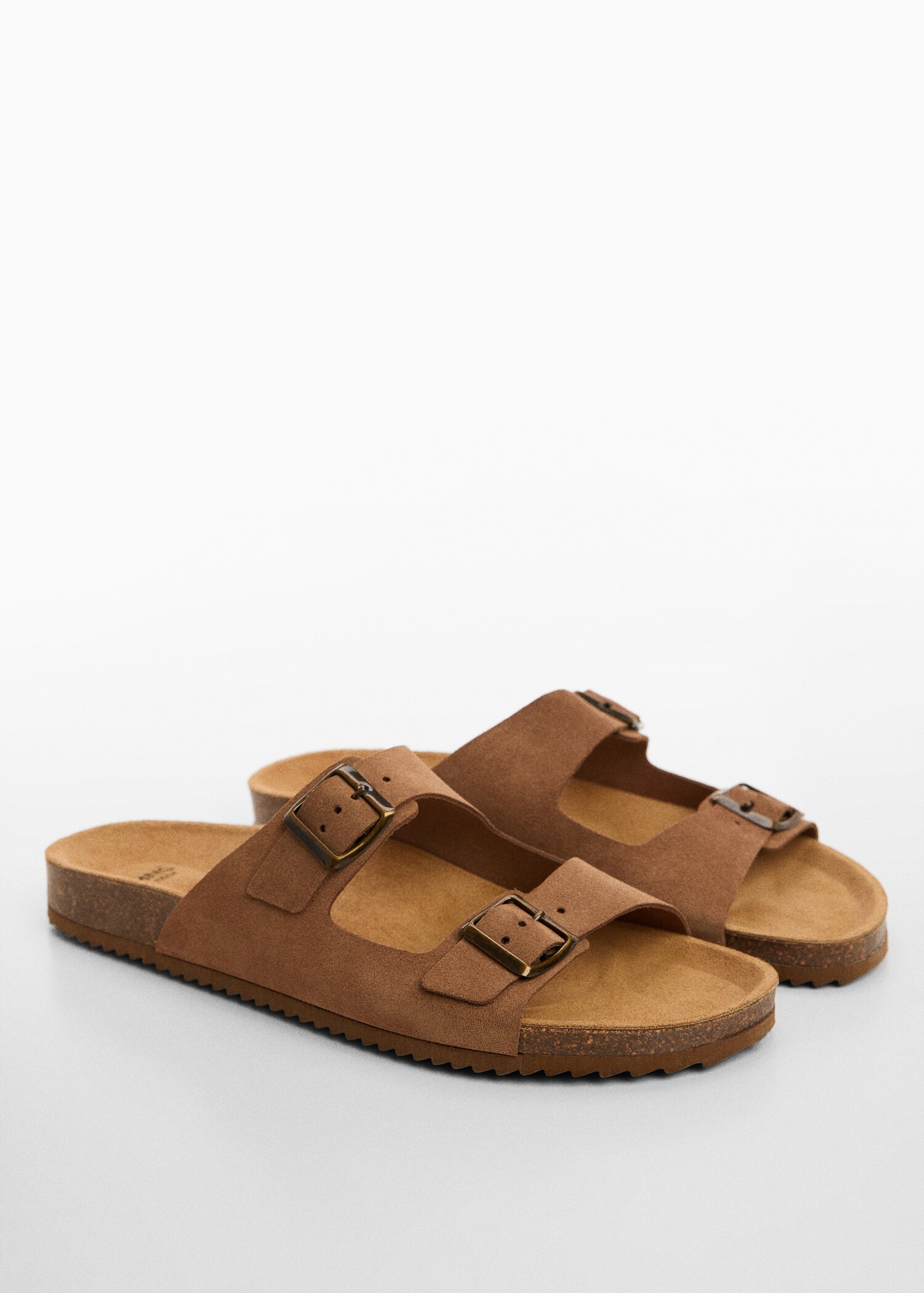 Leren sandalen met gespen - Middenvlak