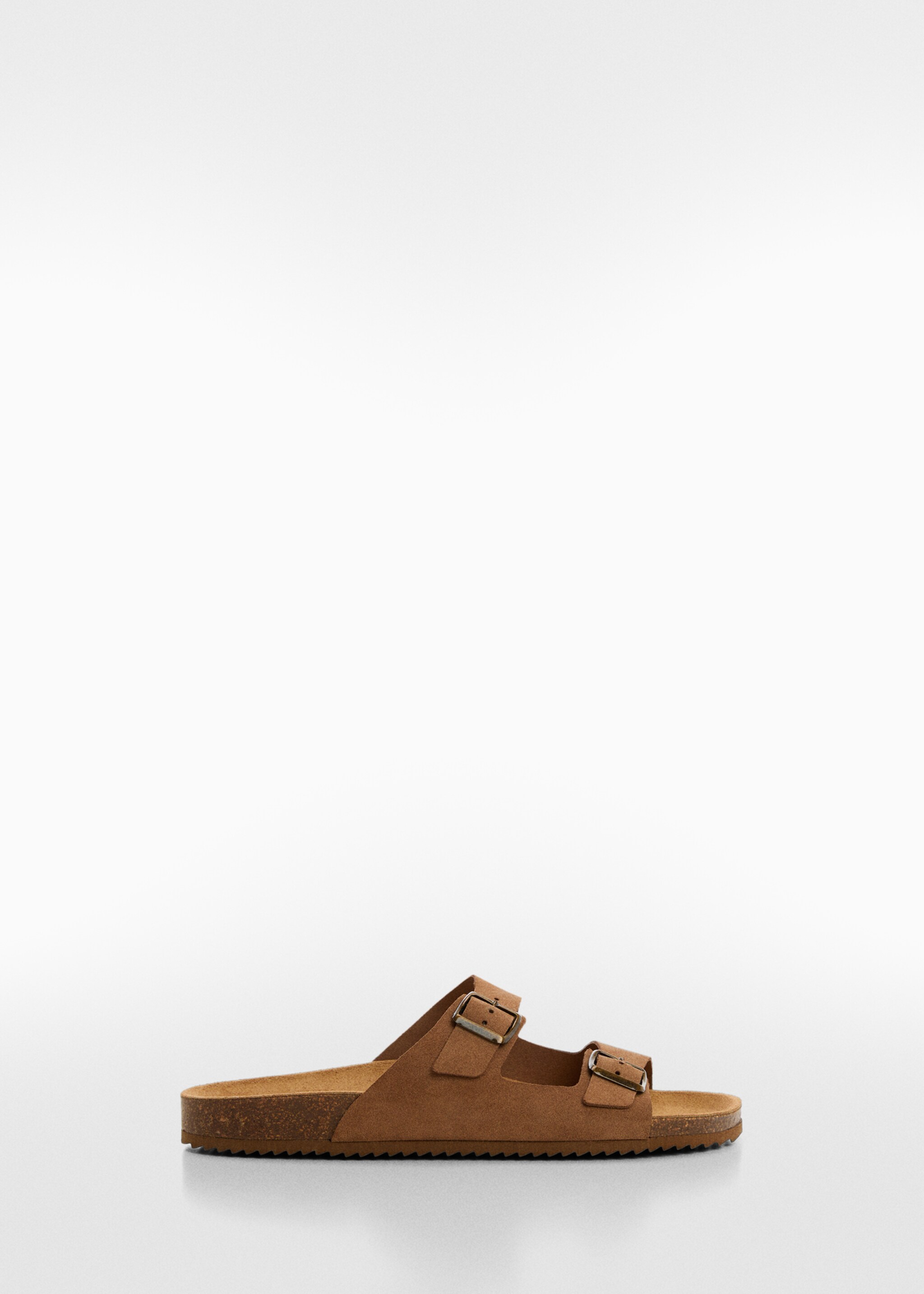 Sandales cuir boucles - Article sans modèle, Marron clair/pastel. Ref: 67086324-00.