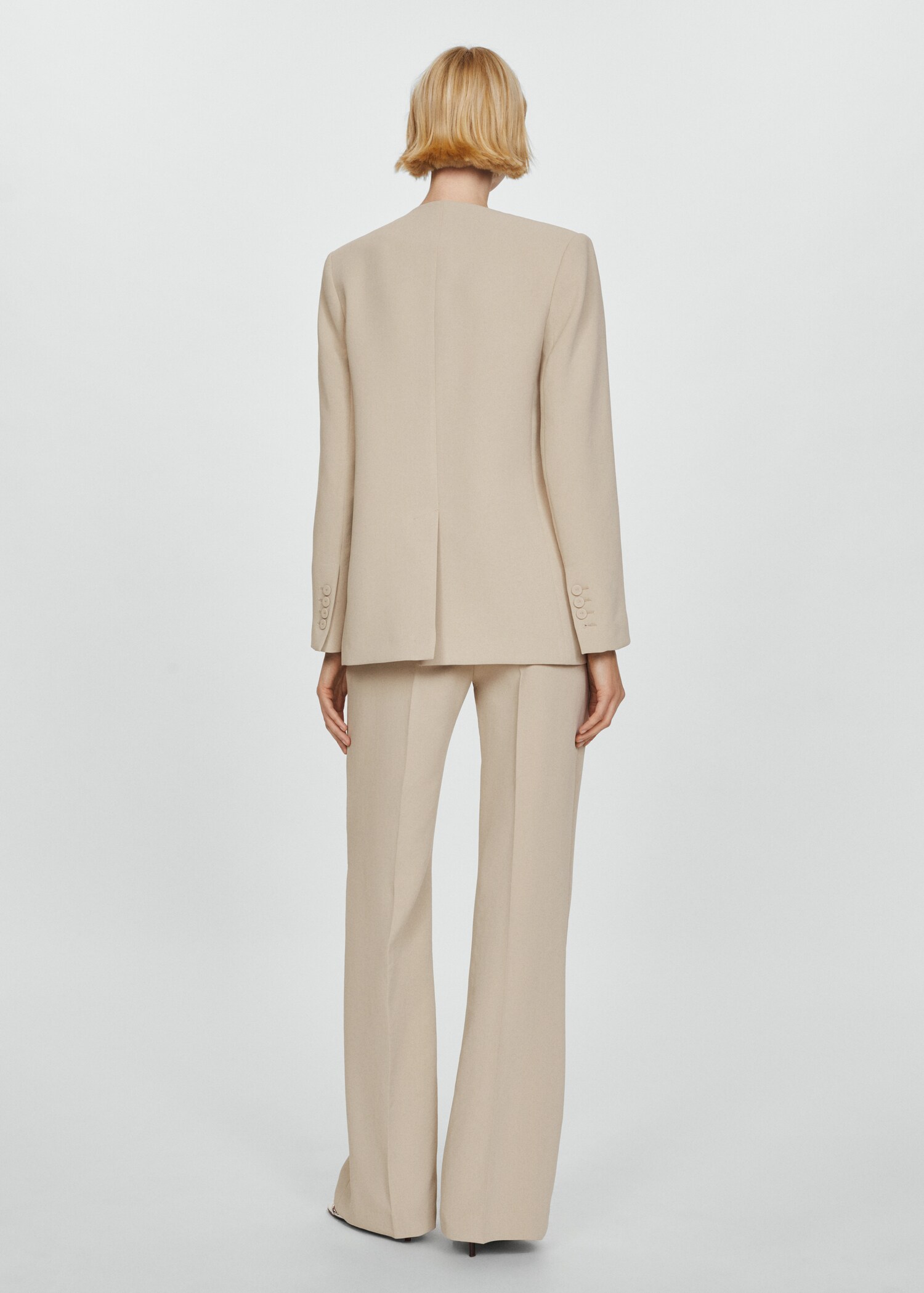 Patterned suit blazer - Reverse of the article