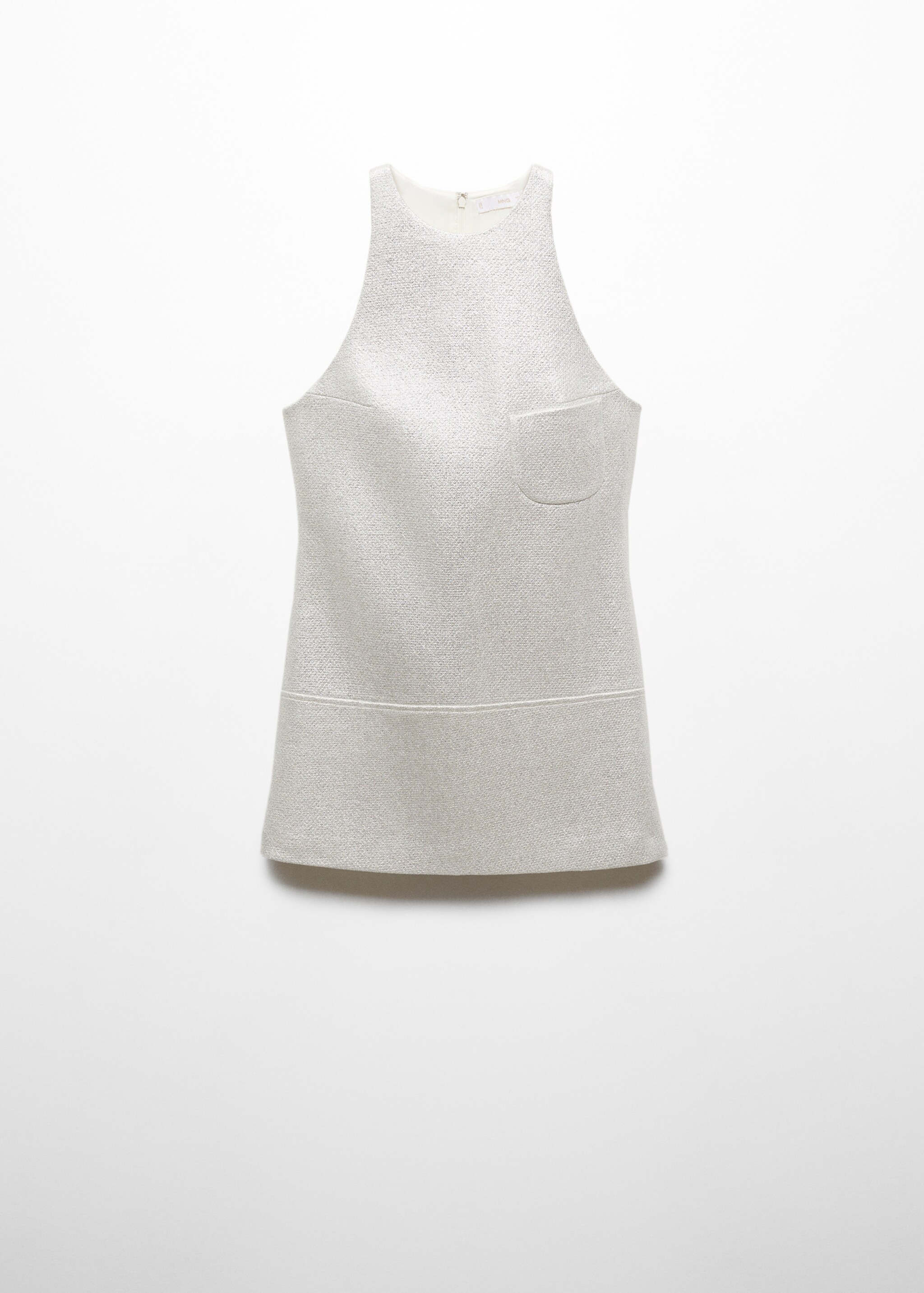 Short foil-effect dress - Article without model