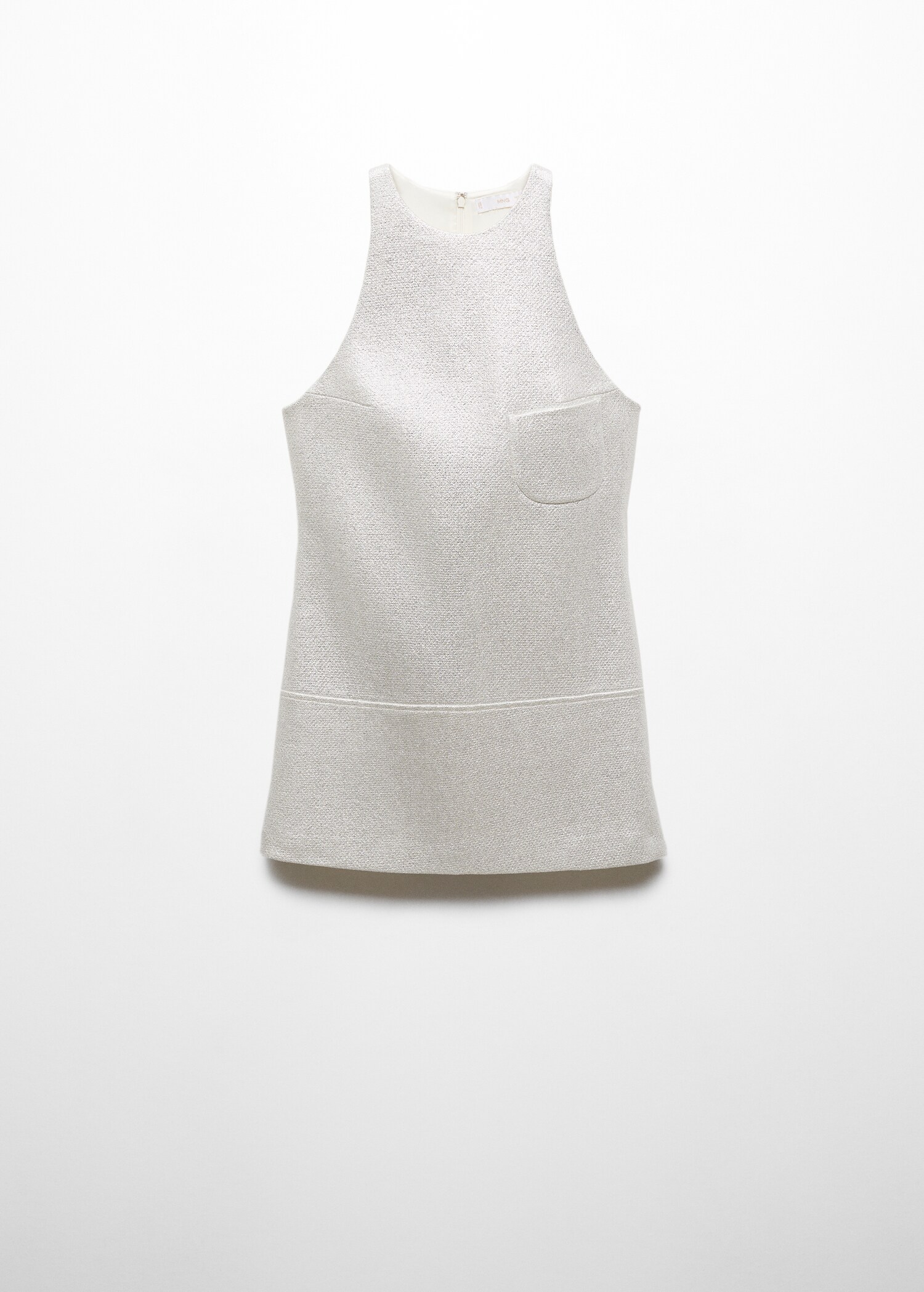 Short foil-effect dress - Article without model