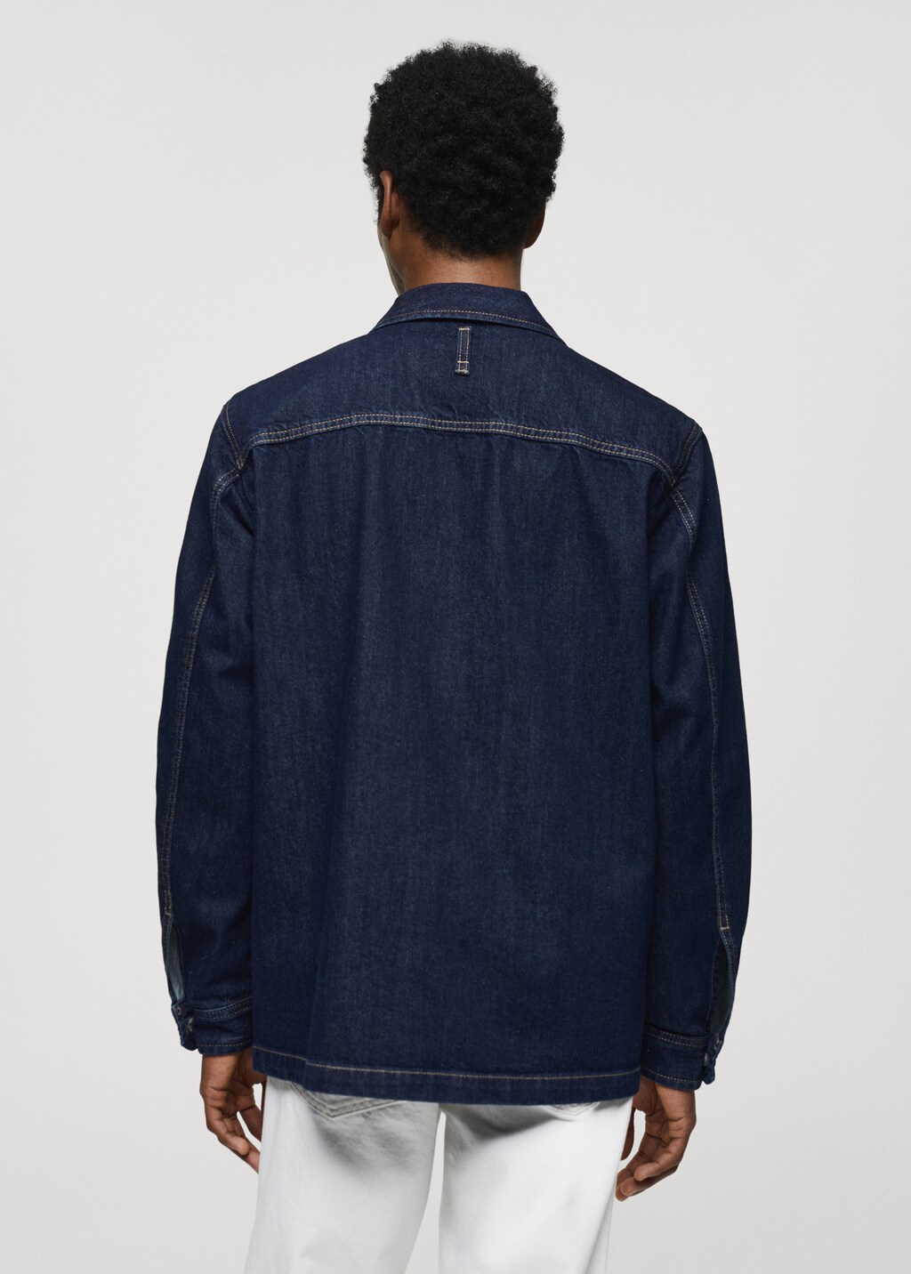 Pocket denim overshirt - Men | MANGO OUTLET USA