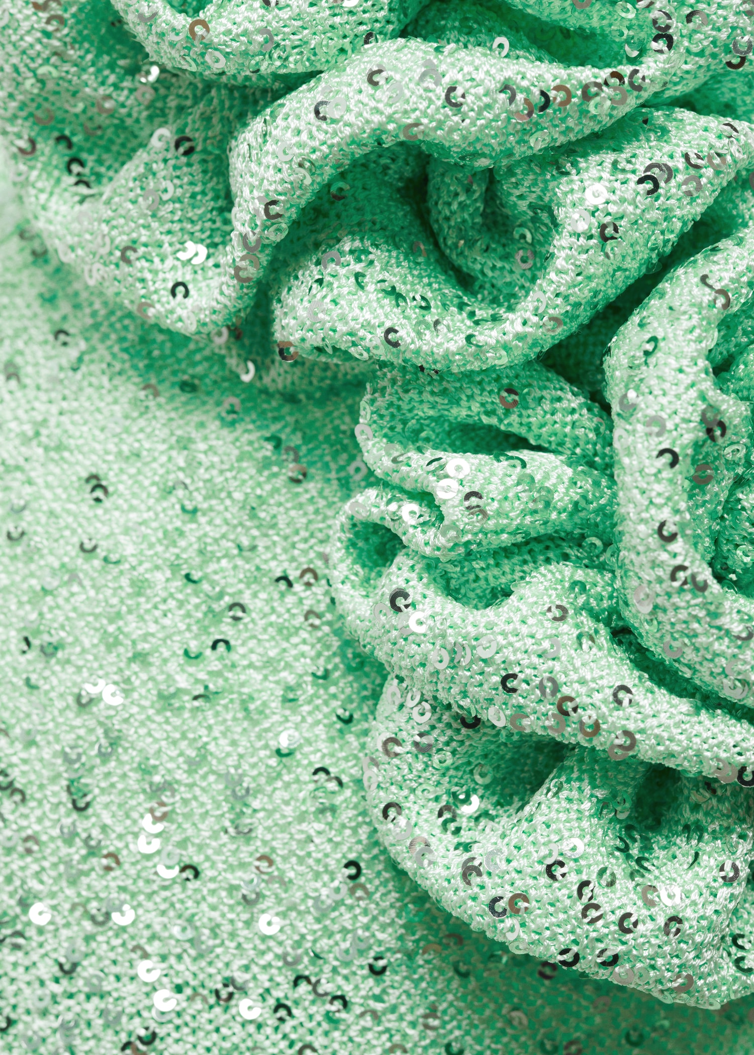 Sequined dress with flower detail - Details of the article 8