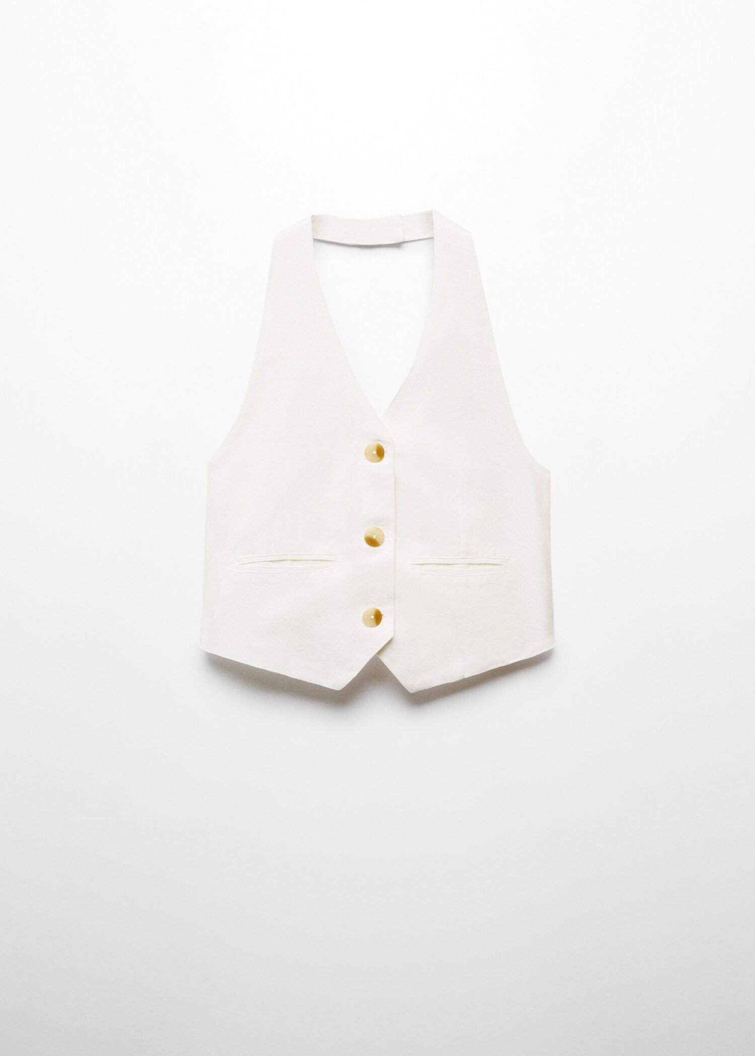 Linen halter-neck gilet - Article without model