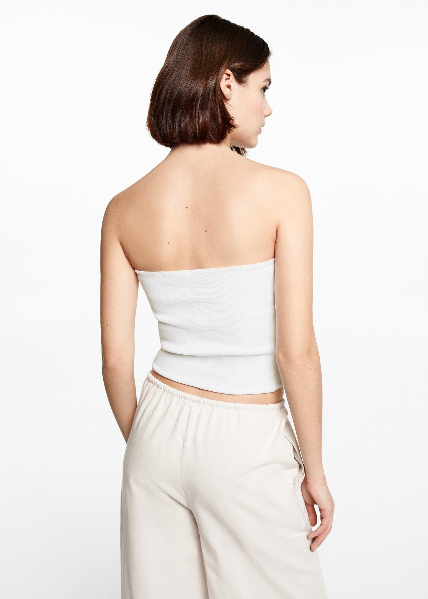 Bandeau-Top aus Baumwolle - Rückseite des Artikels