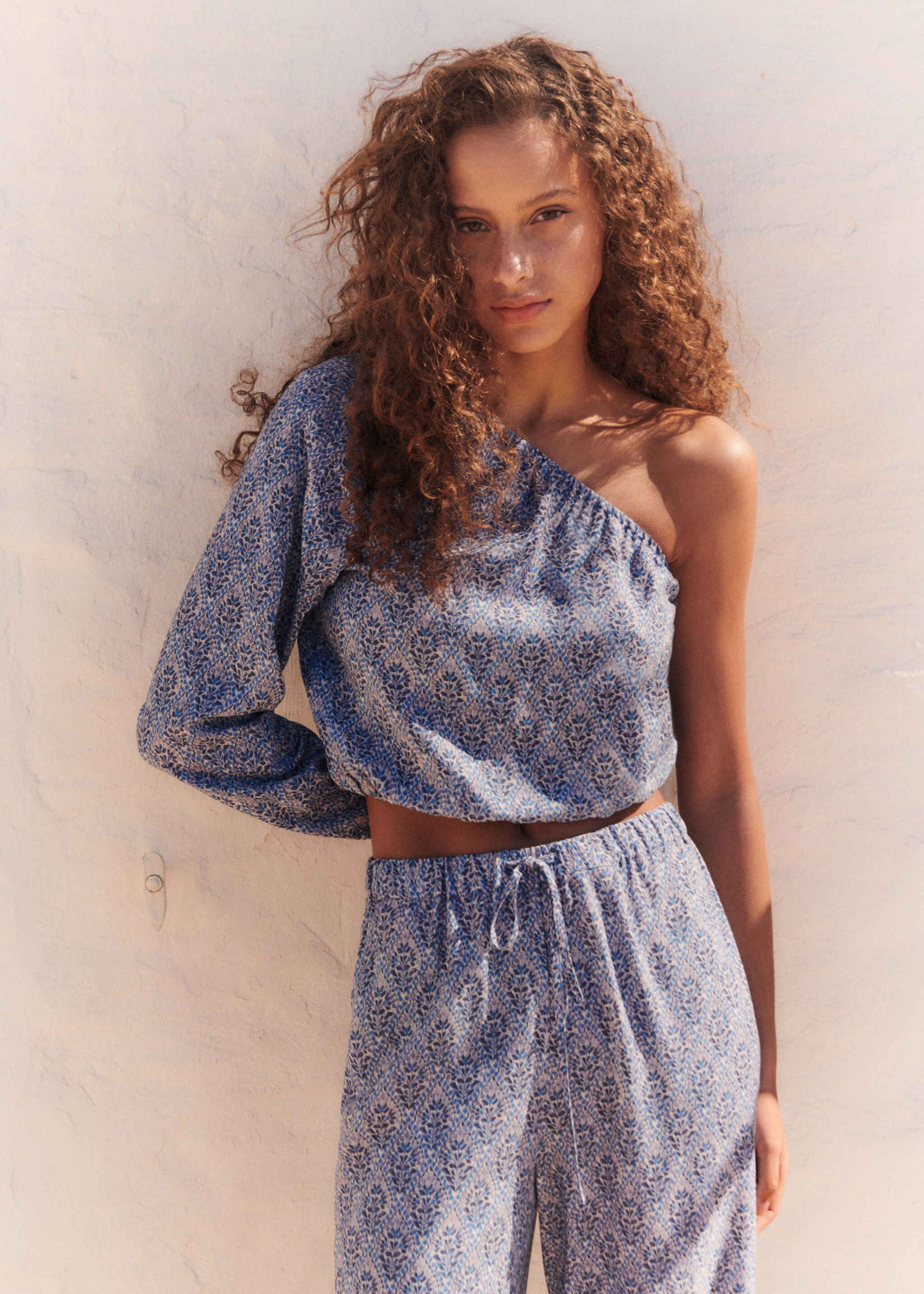 Bedrukte asymmetrische blouse - Detail van het artikel 5