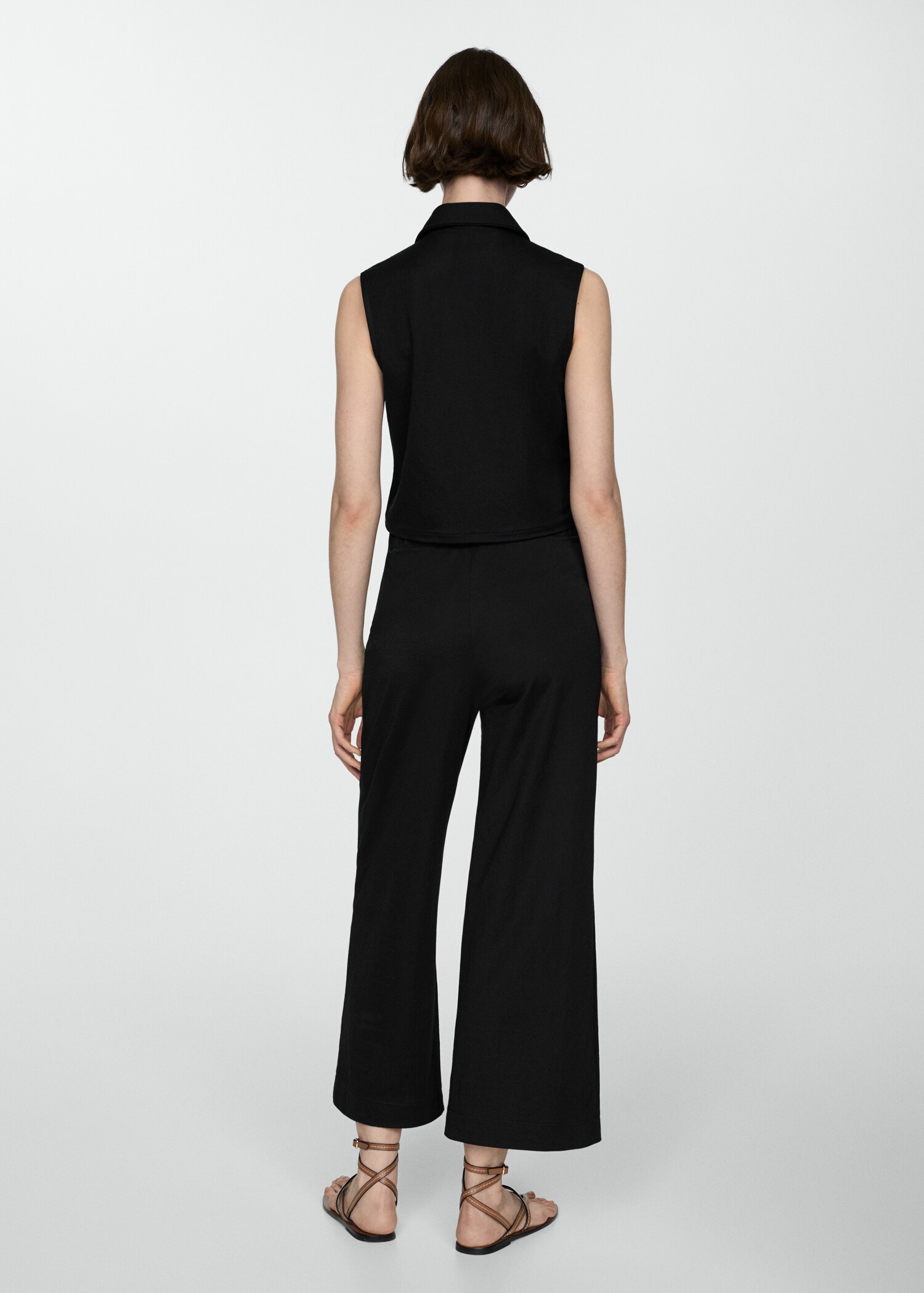 Shirt-collar waistcoat - Reverse of the article