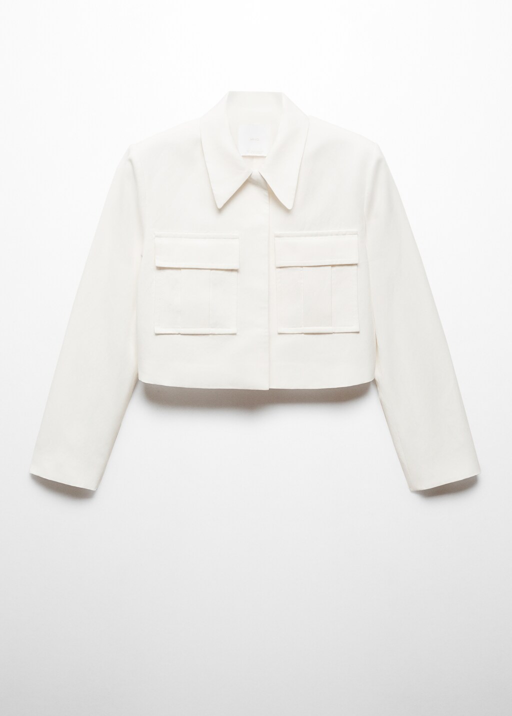 Cropped suit jacket with pockets - Women | MANGO OUTLET USA