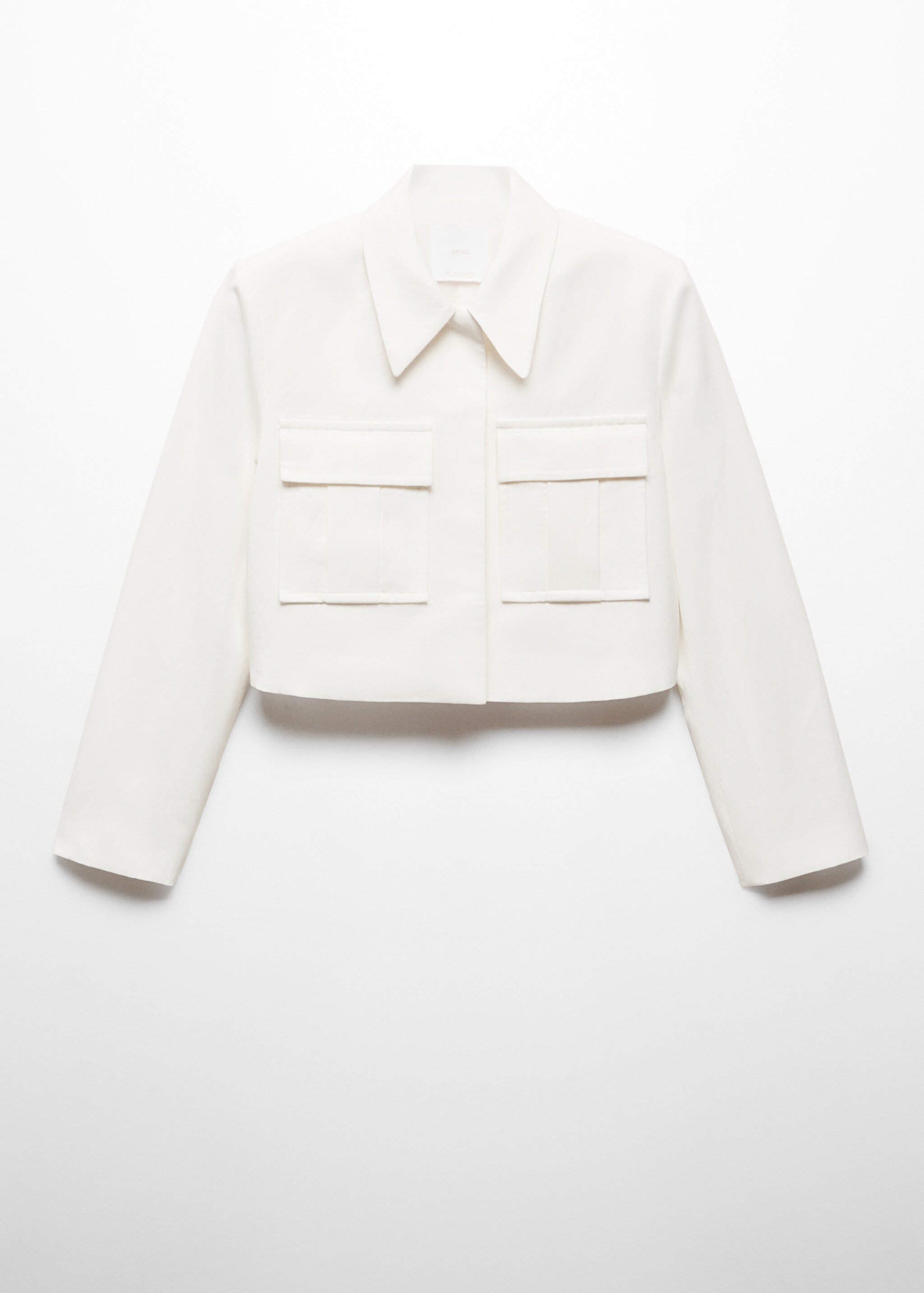 Cropped suit jacket with pockets - Article without model