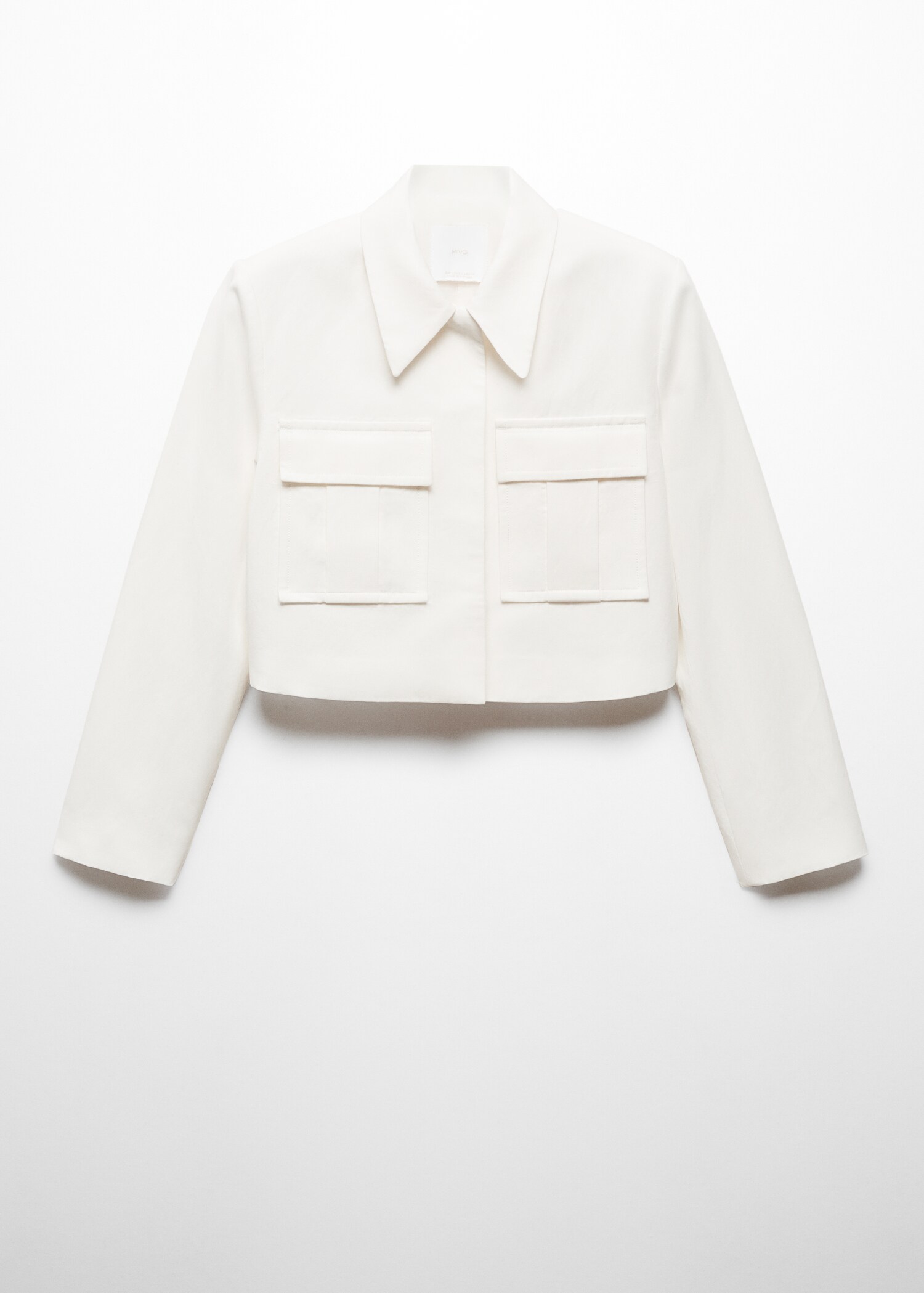 Cropped suit jacket with pockets - Article without model