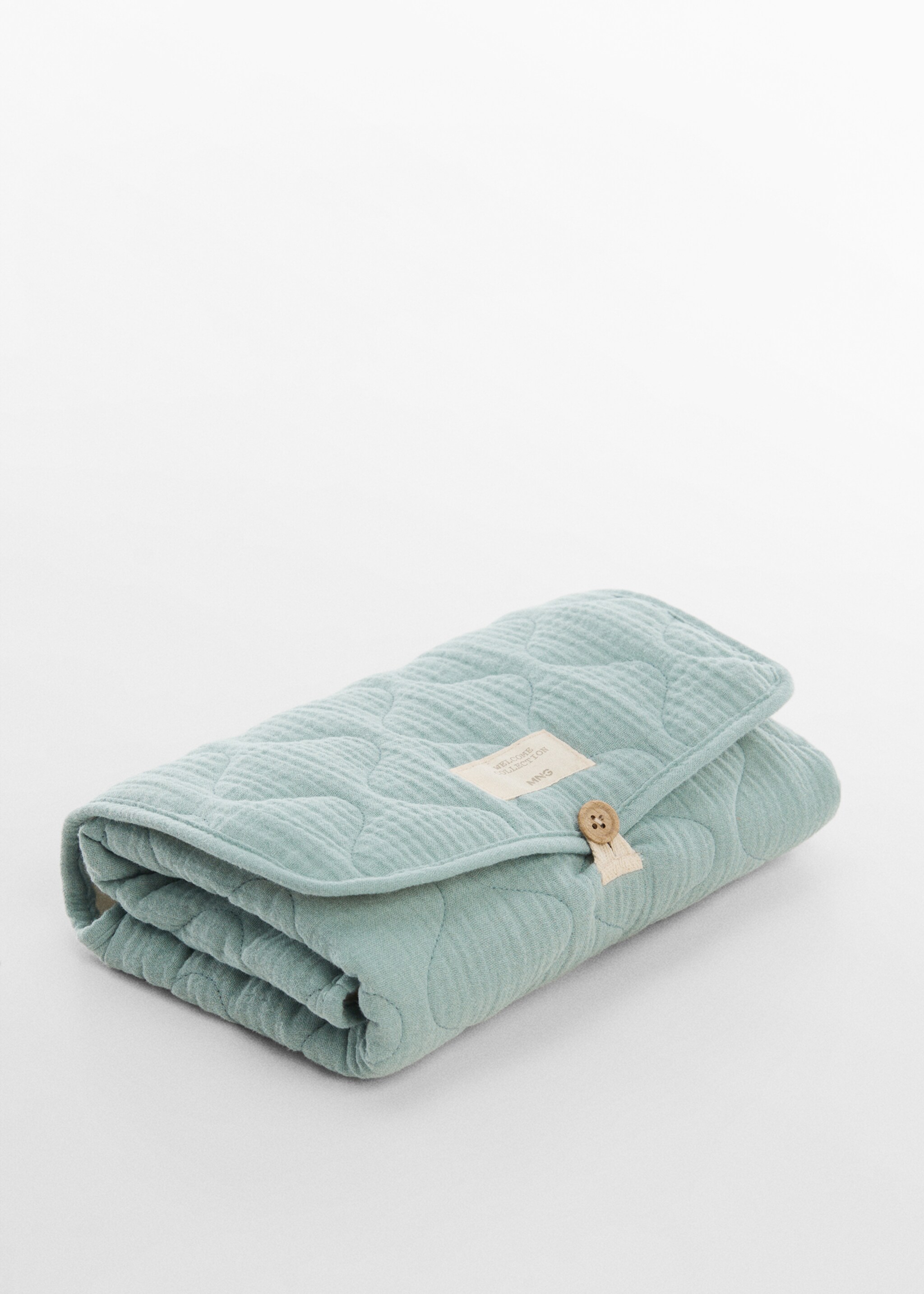 Padded travel changing mat - Medium plane, Turquoise. Ref: 67086744-00.
