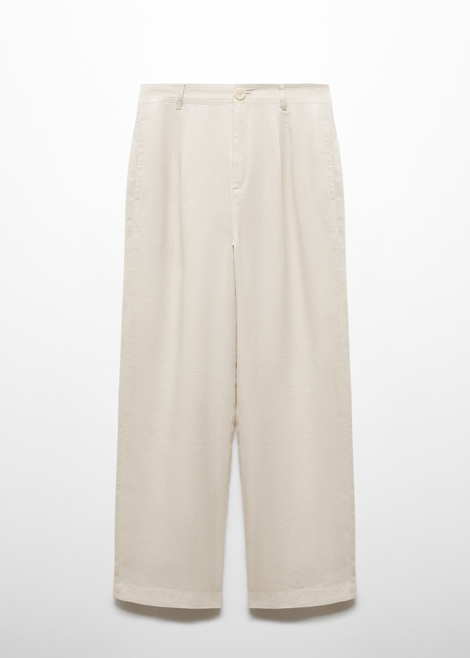 100% linen wideleg trousers - Article without model