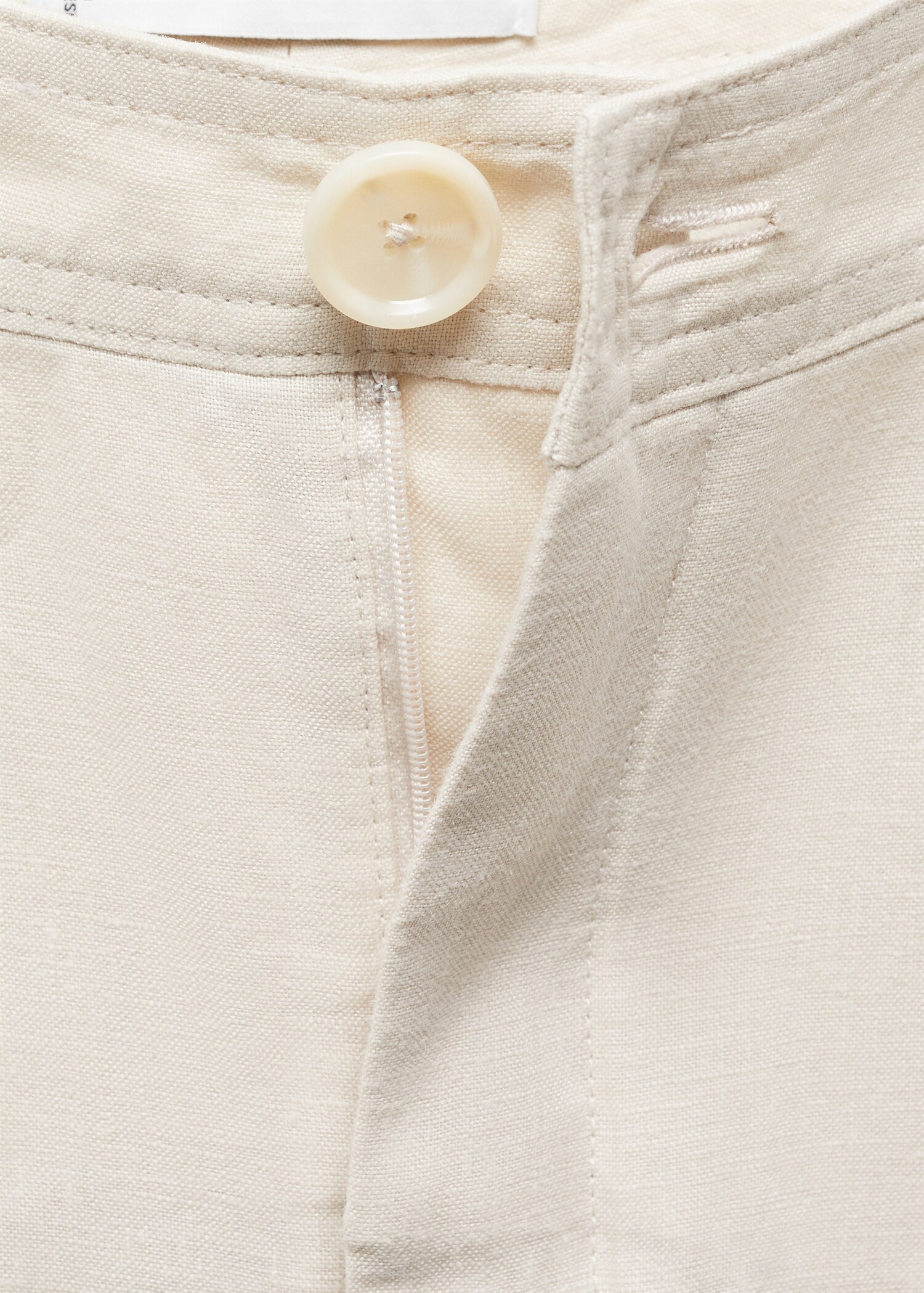 100% linen wideleg trousers - Details of the article 8