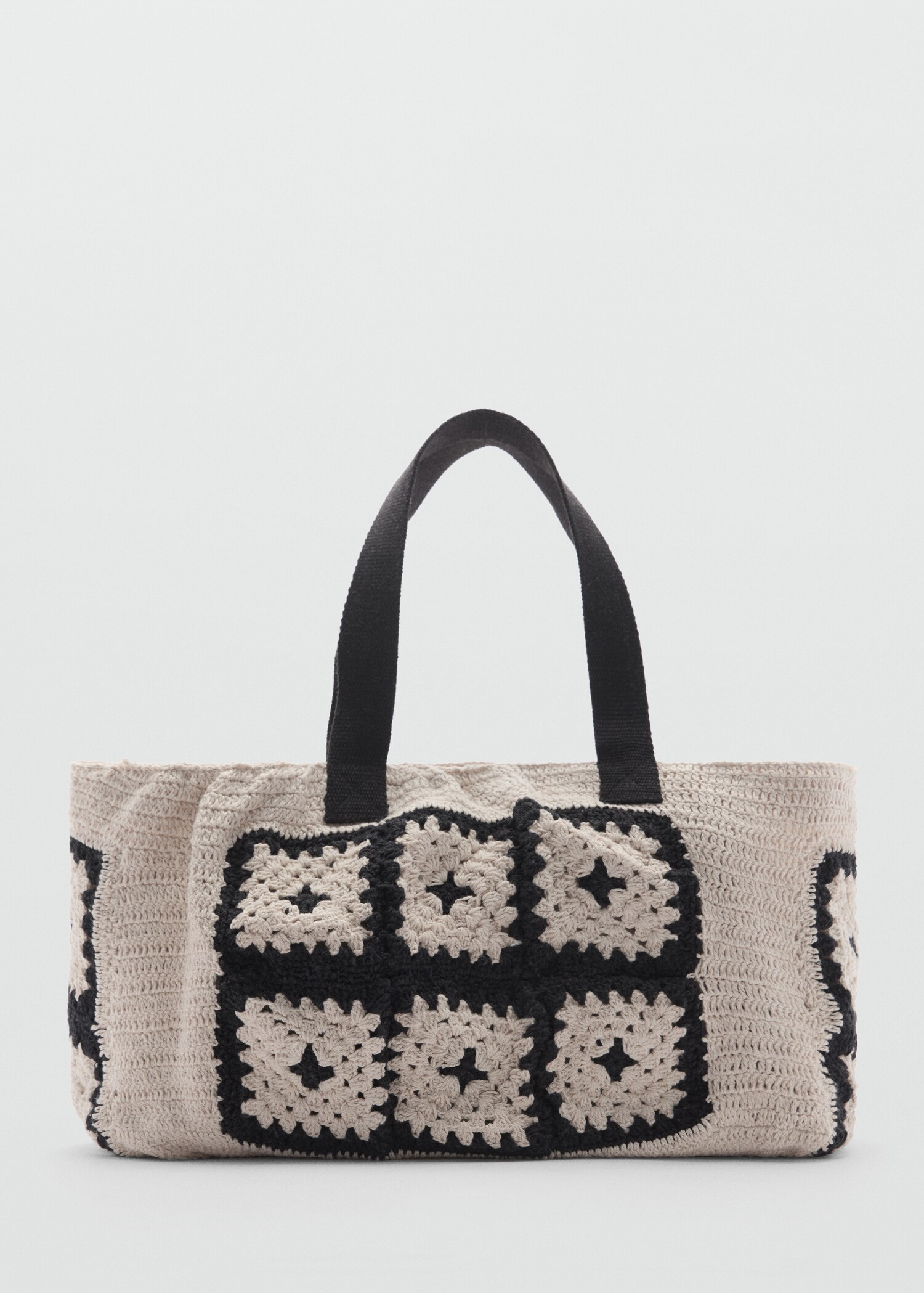 Kabelka shopper s háčkováním - Zboží bez modelu