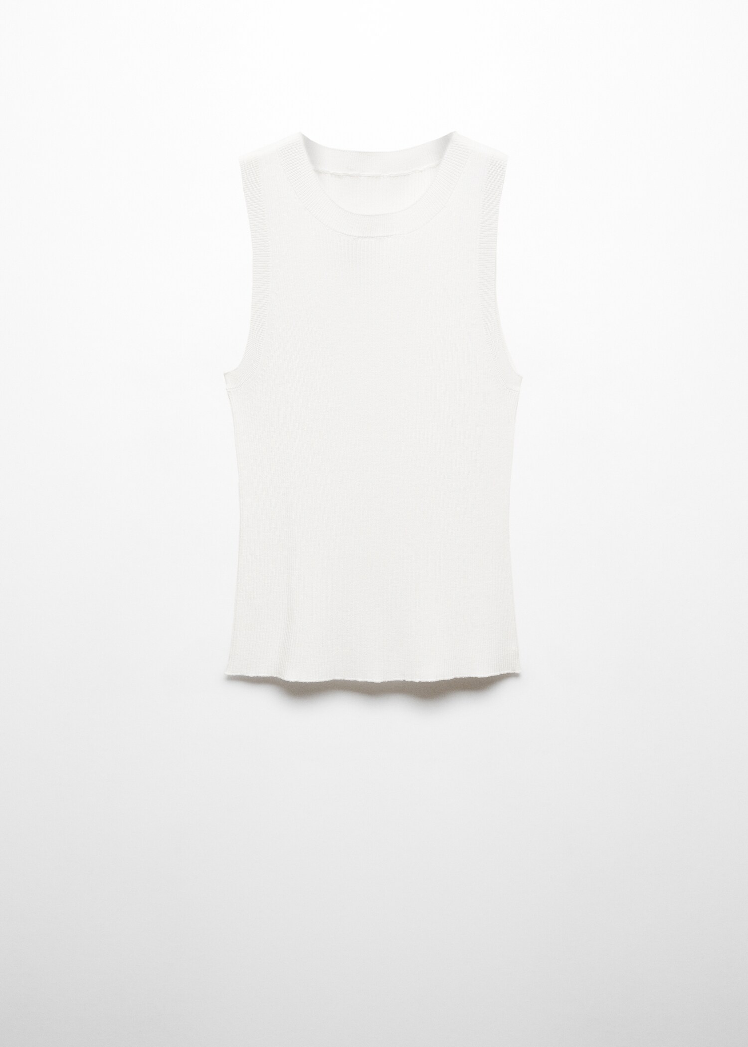 Ribbed knit top - Article without model