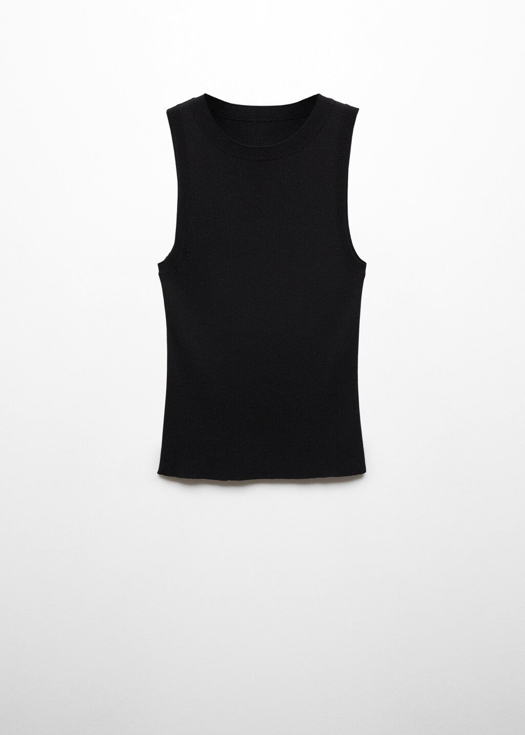 Ribbed knit top - Women | MANGO OUTLET USA
