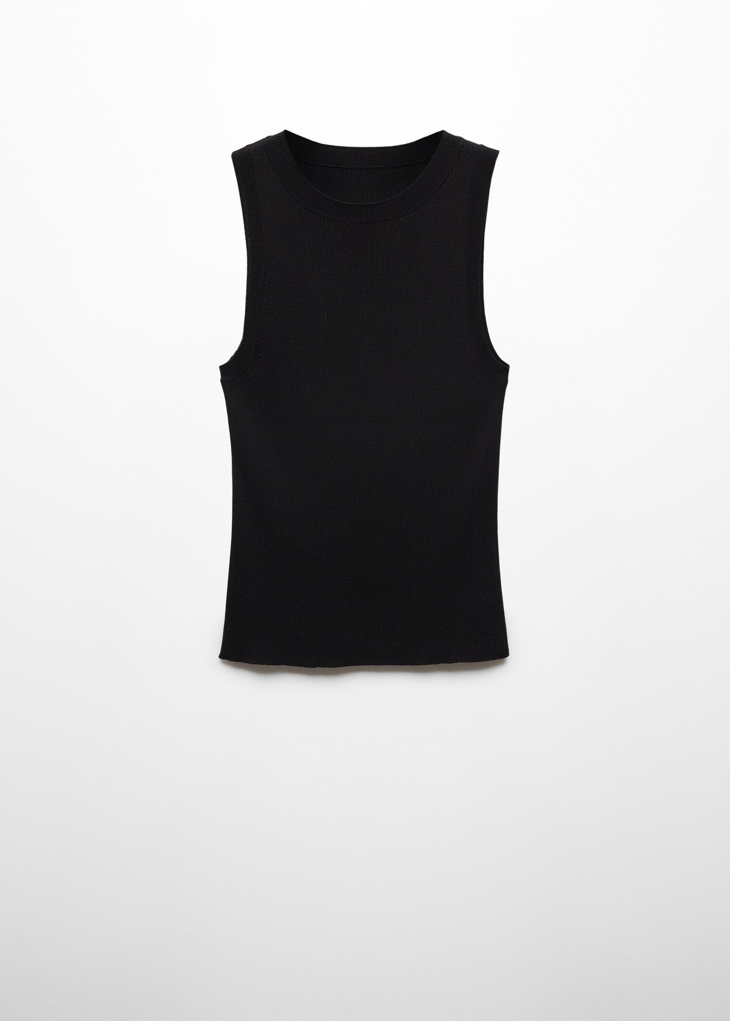 Ribbed knit top - Article without model