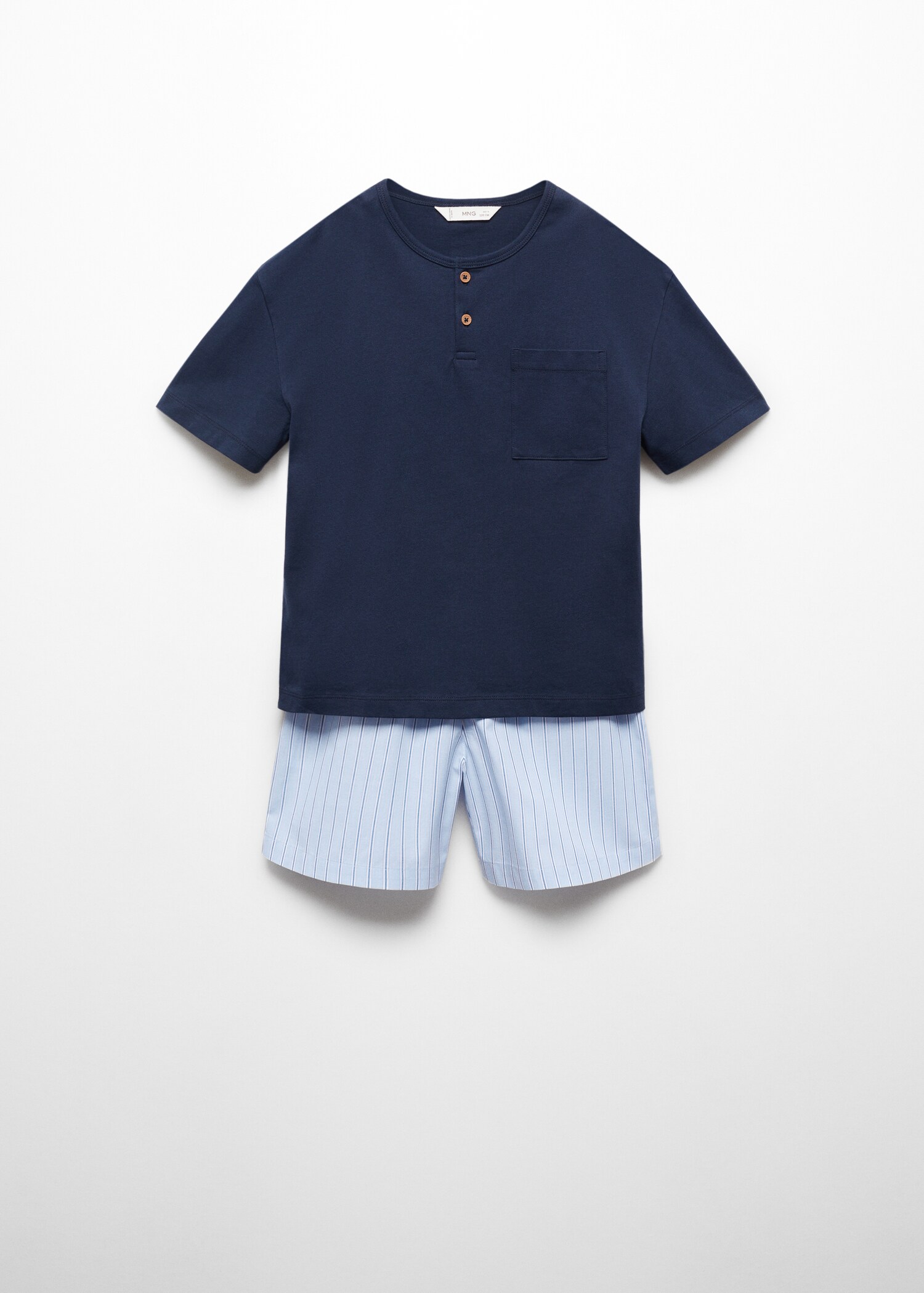 Striped cotton short pyjamas - Article without model