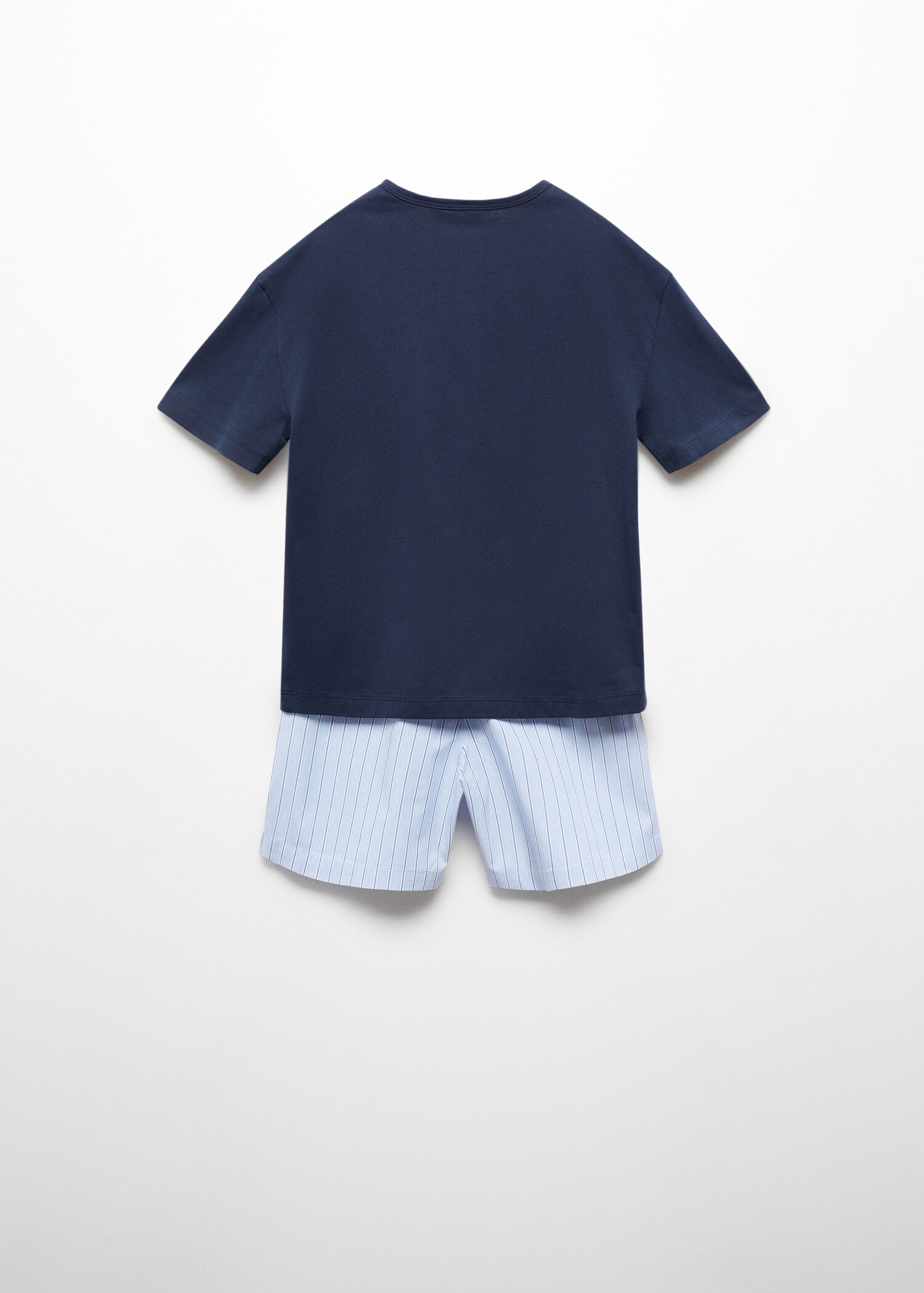 Striped cotton short pyjamas - Reverse of the article