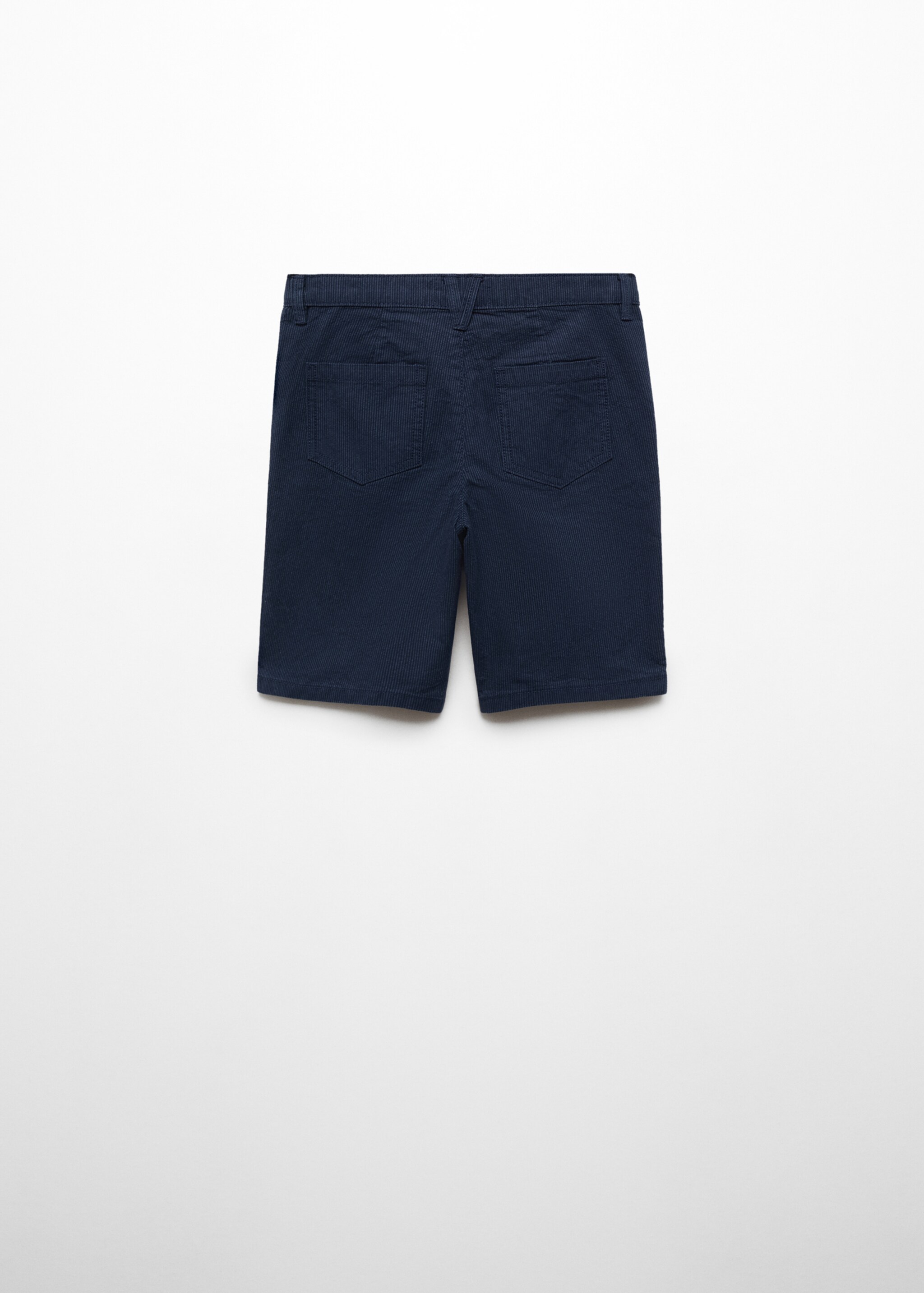Striped cotton Bermuda shorts - Reverse of the article