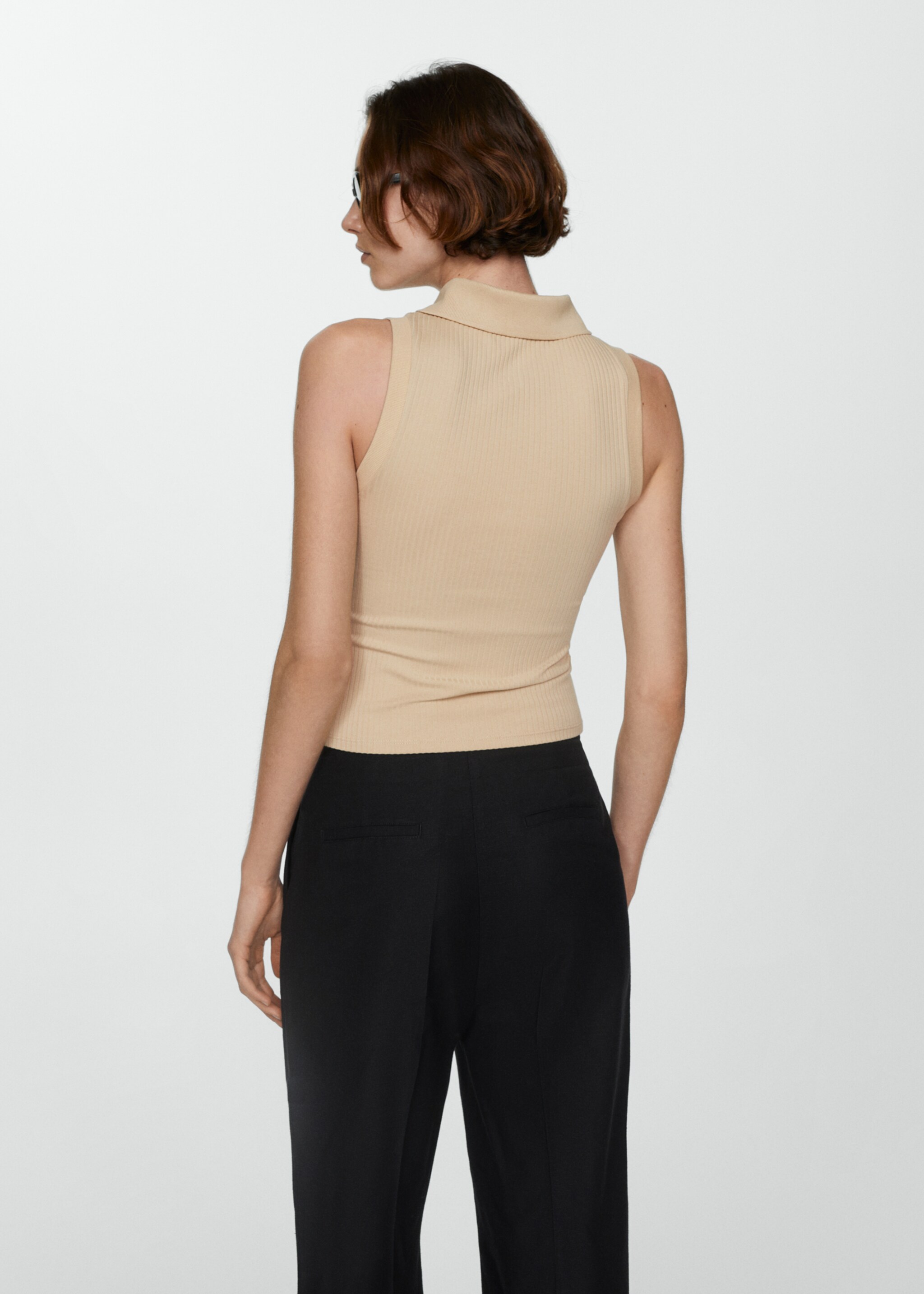 Top maille col polo - Verso de l’article