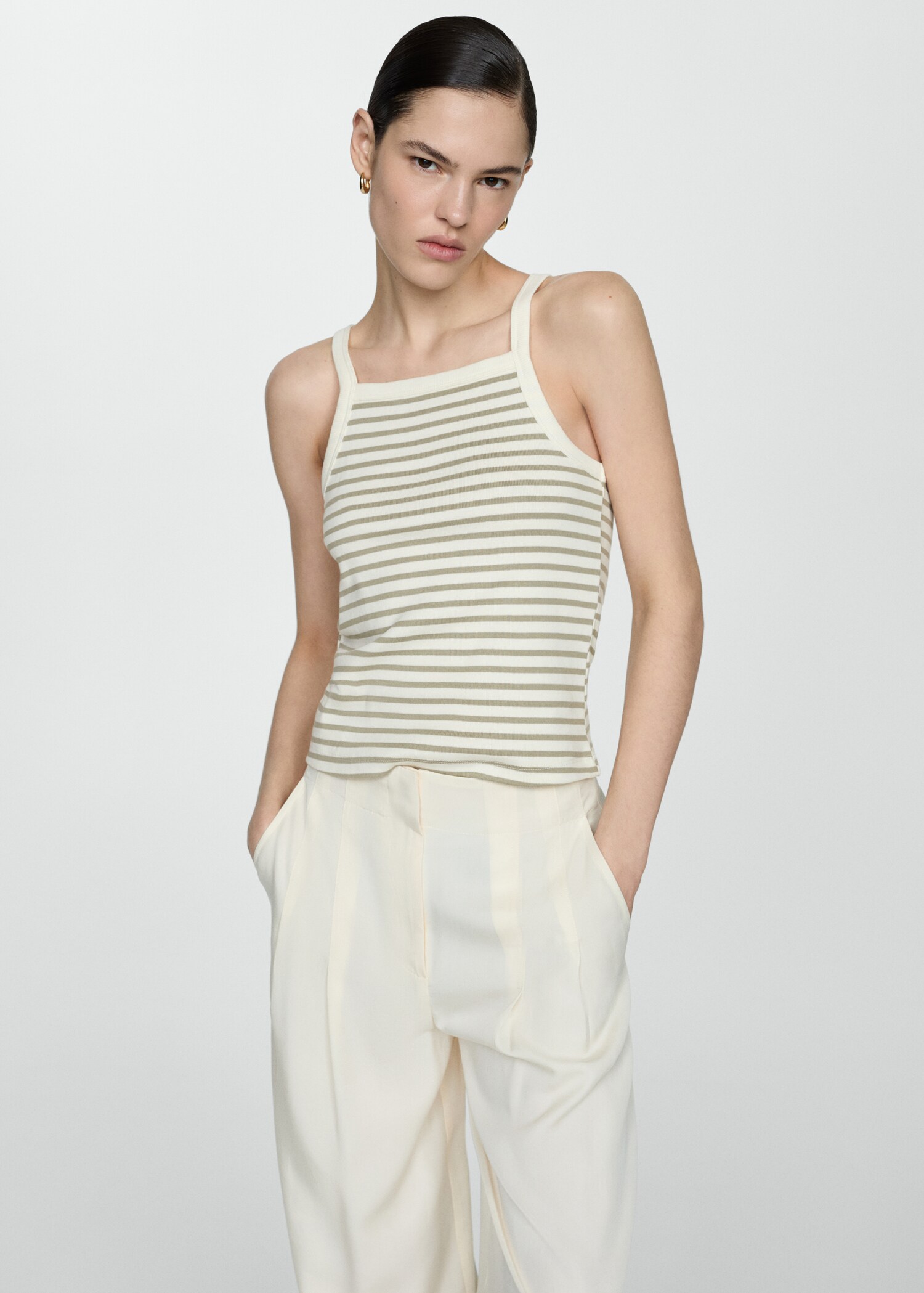 Striped knit top - Medium plane