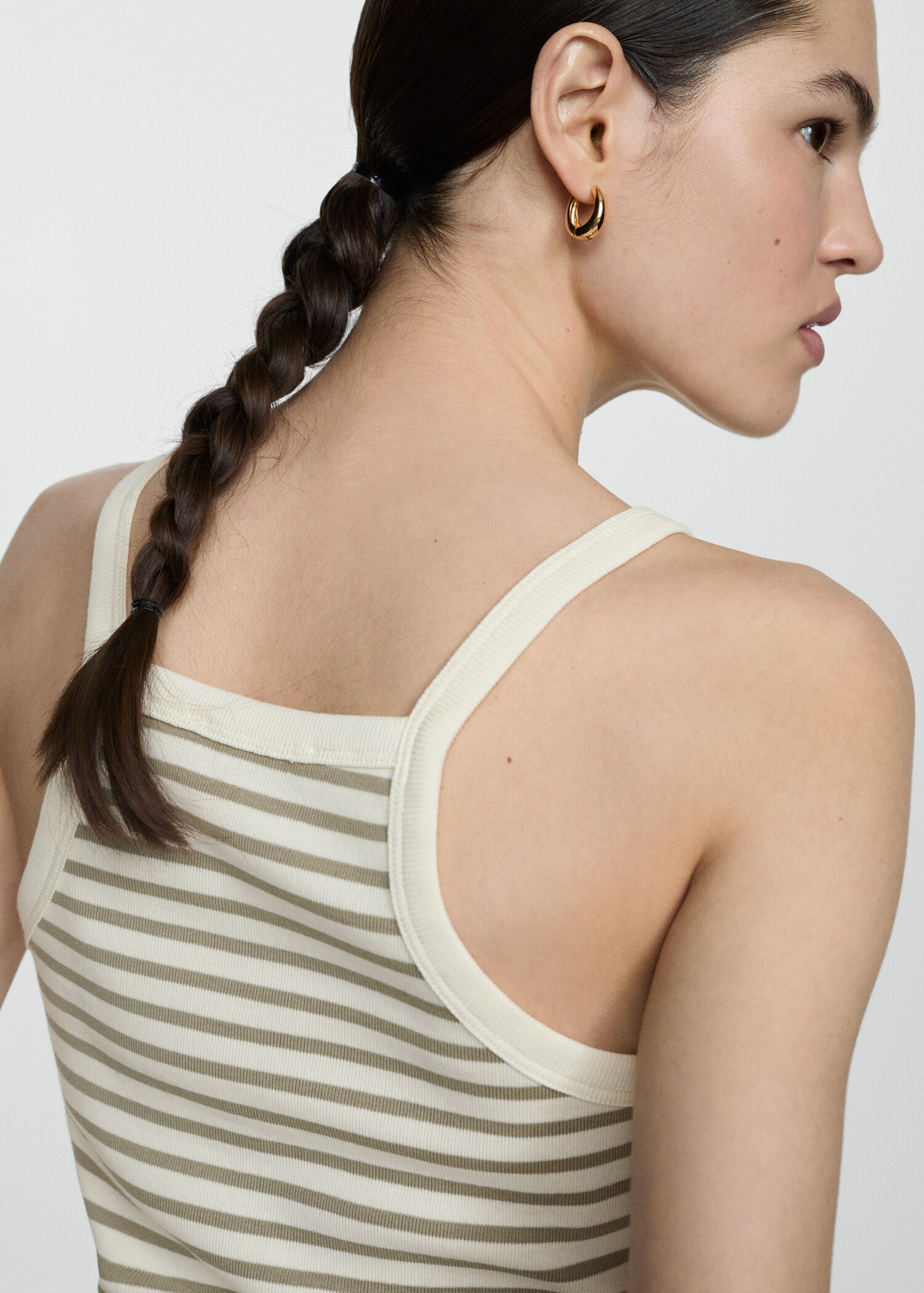 Striped knit top - Details of the article 2