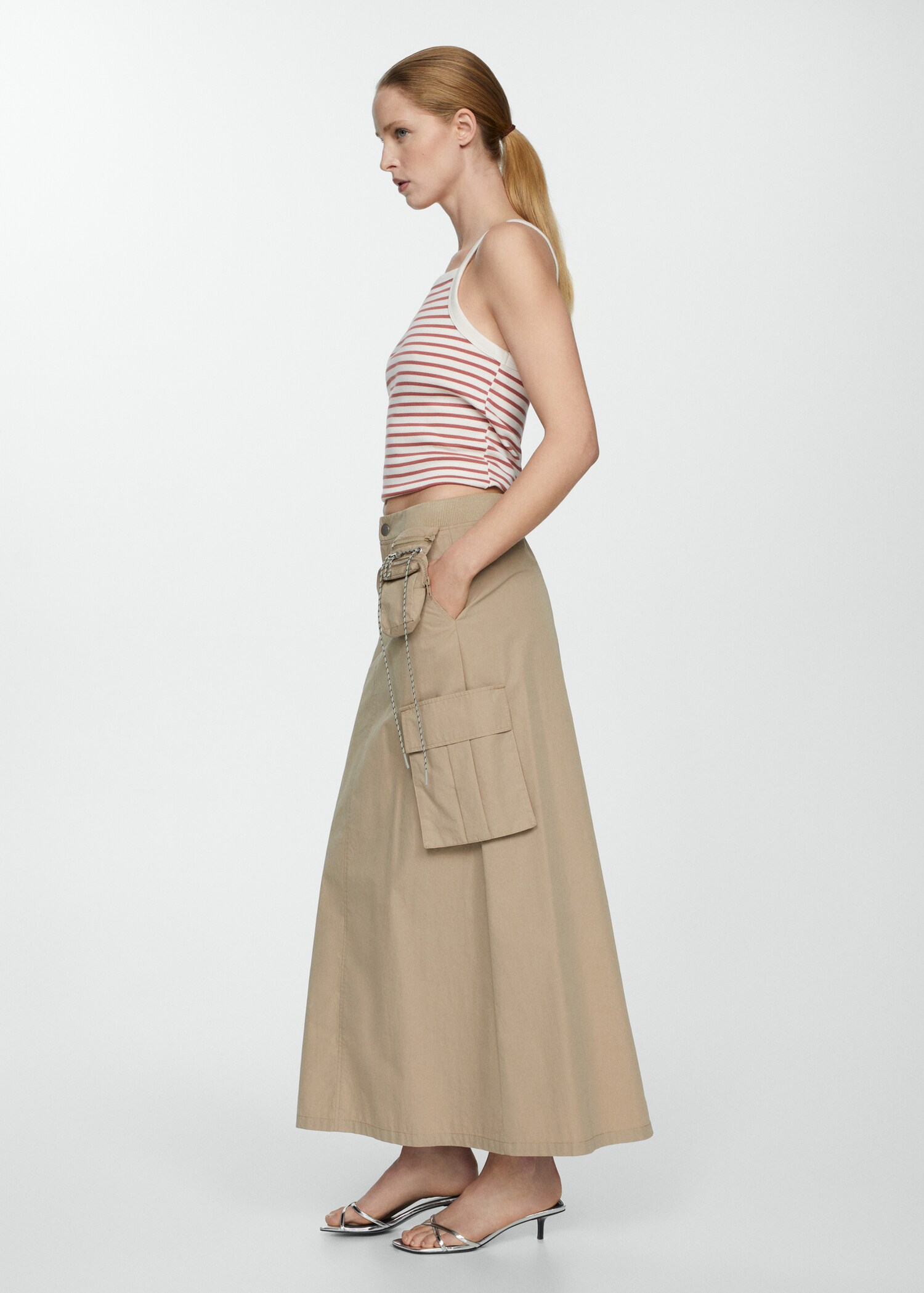 Striped knit top - Details of the article 2