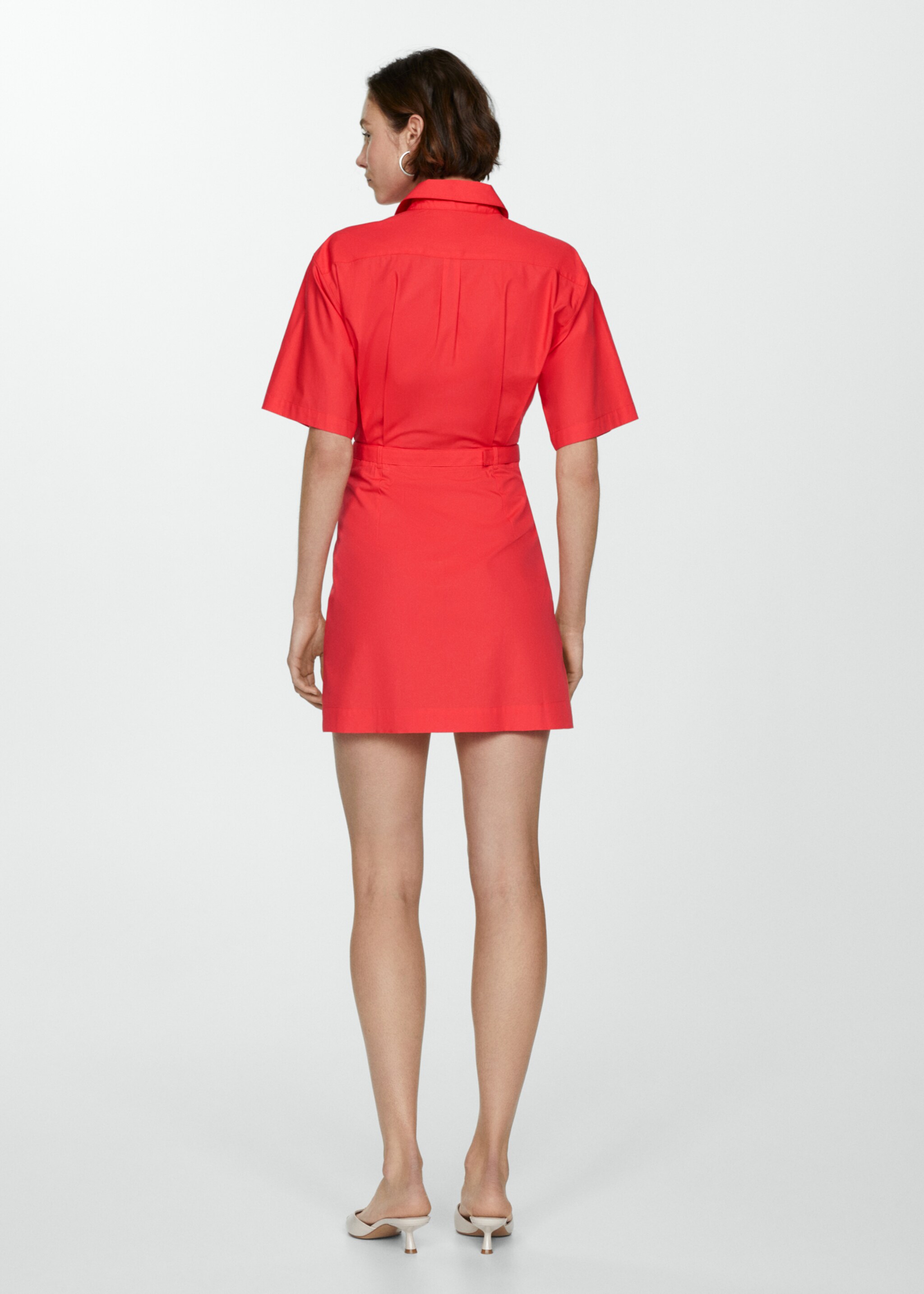 Belt shirt dress - Reverse of the article